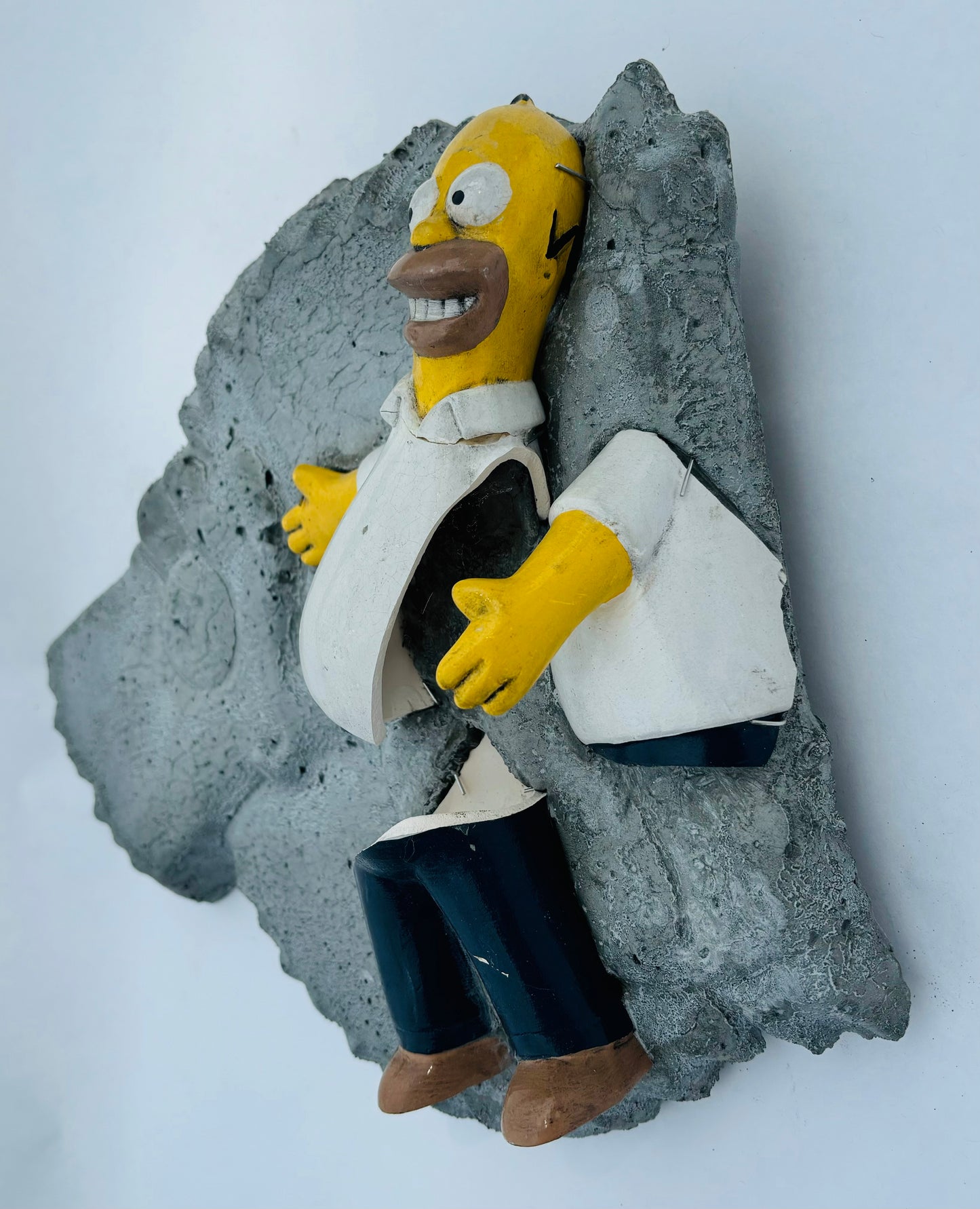 “MAGA Man?”: Homer Simpson on Bart Simpson Wall Sculpture