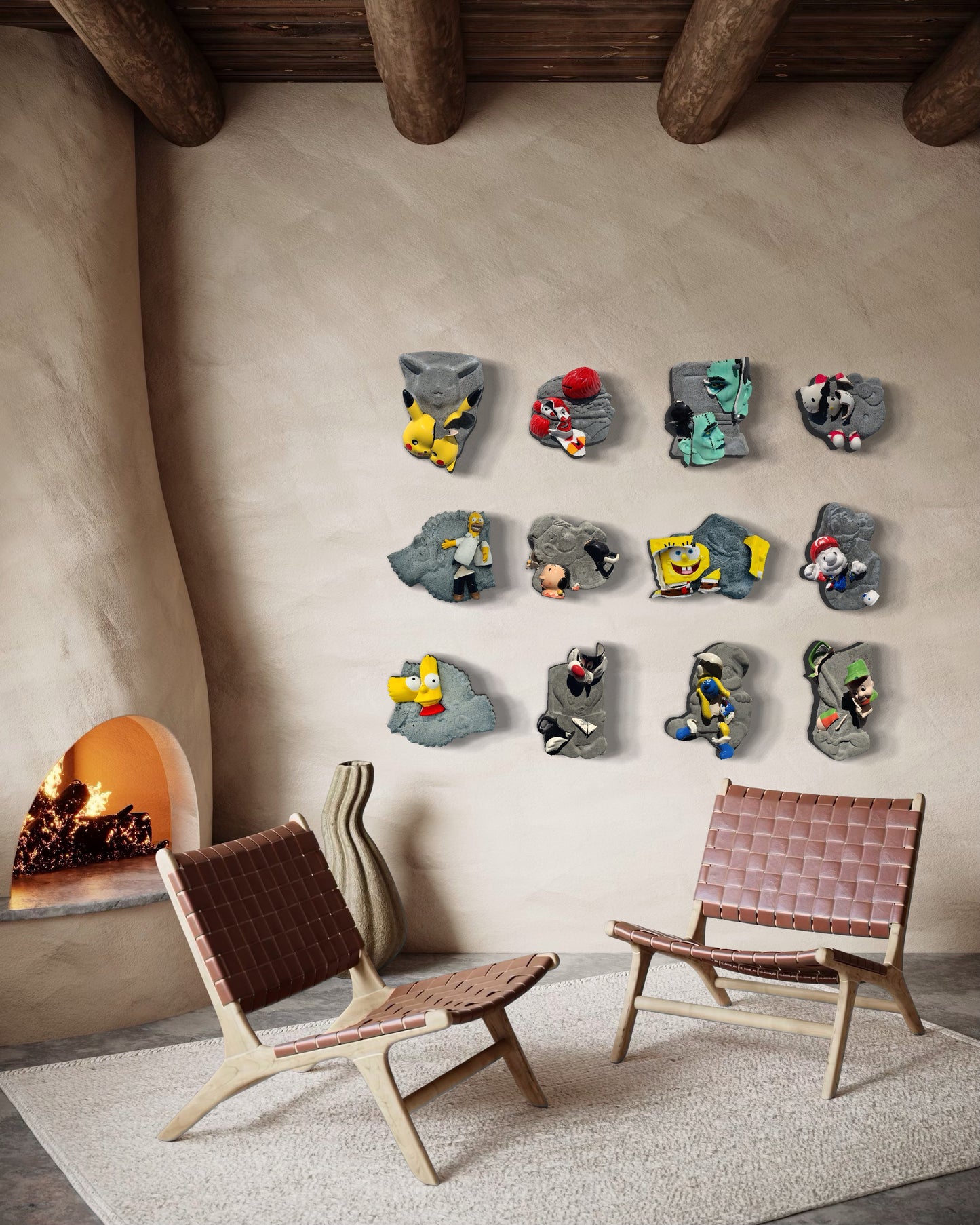 “MAGA Man?”: Homer Simpson on Bart Simpson Wall Sculpture