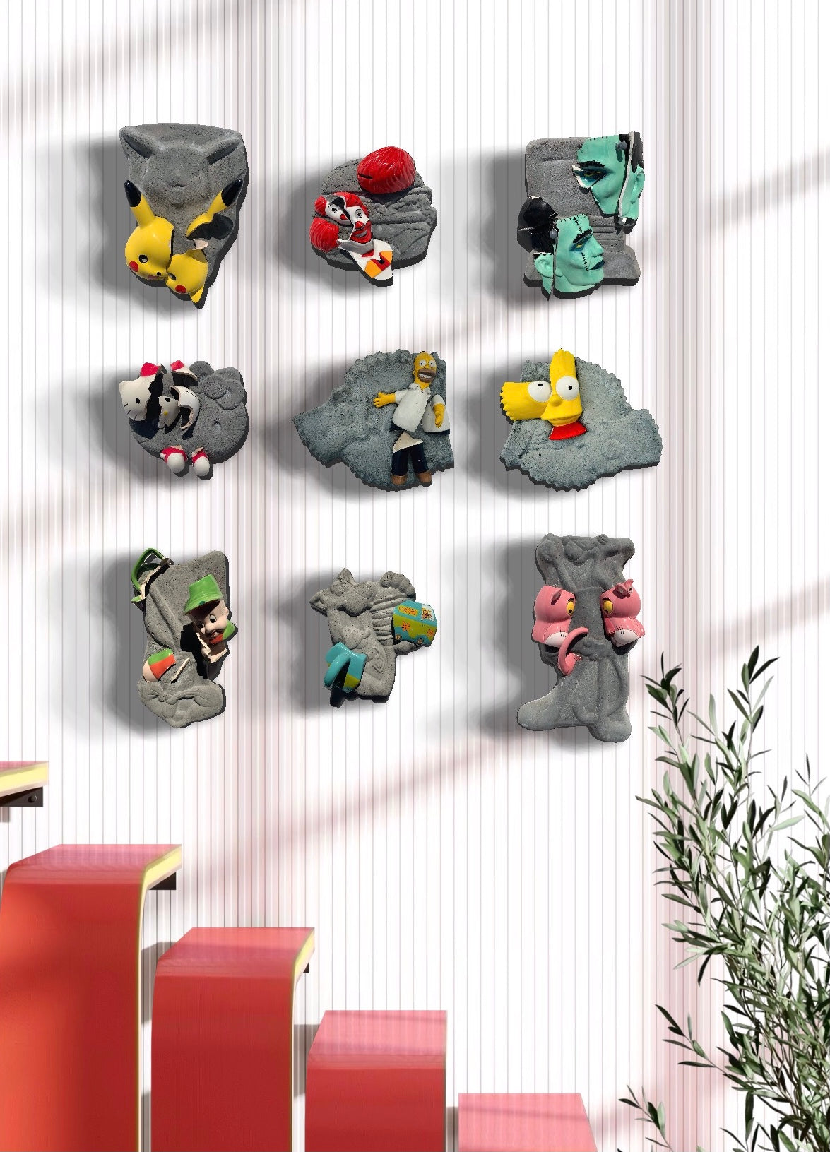 "AI: Imminent Doom": Frankenstein's Monster on Computer Ceramic & Concrete Favorite Smacker