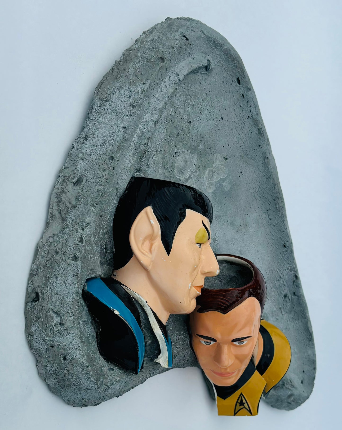 “Professional Marriage”: Spock and Kirk on Star Fleet Insignia Wall Sculpture