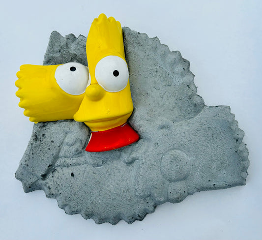 “Bart Processing the Election”: Bart Simpson on Bart Simpson Wall Sculpture