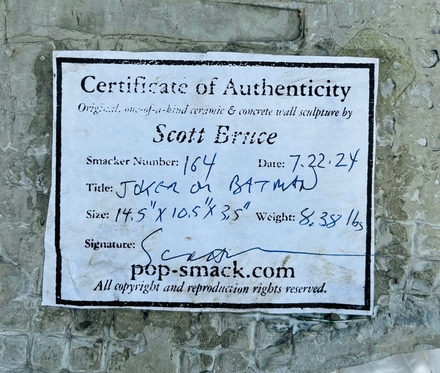 “Bad Joke”: The Joker on Batman Torso Wall Sculpture