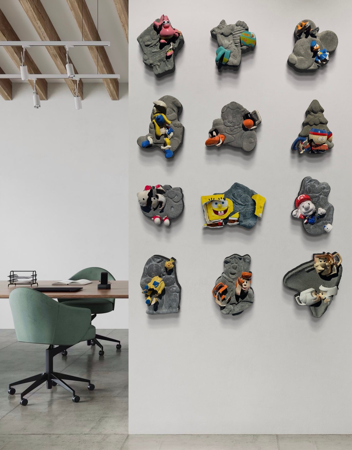 “MAGA Man?”: Homer Simpson on Bart Simpson Wall Sculpture