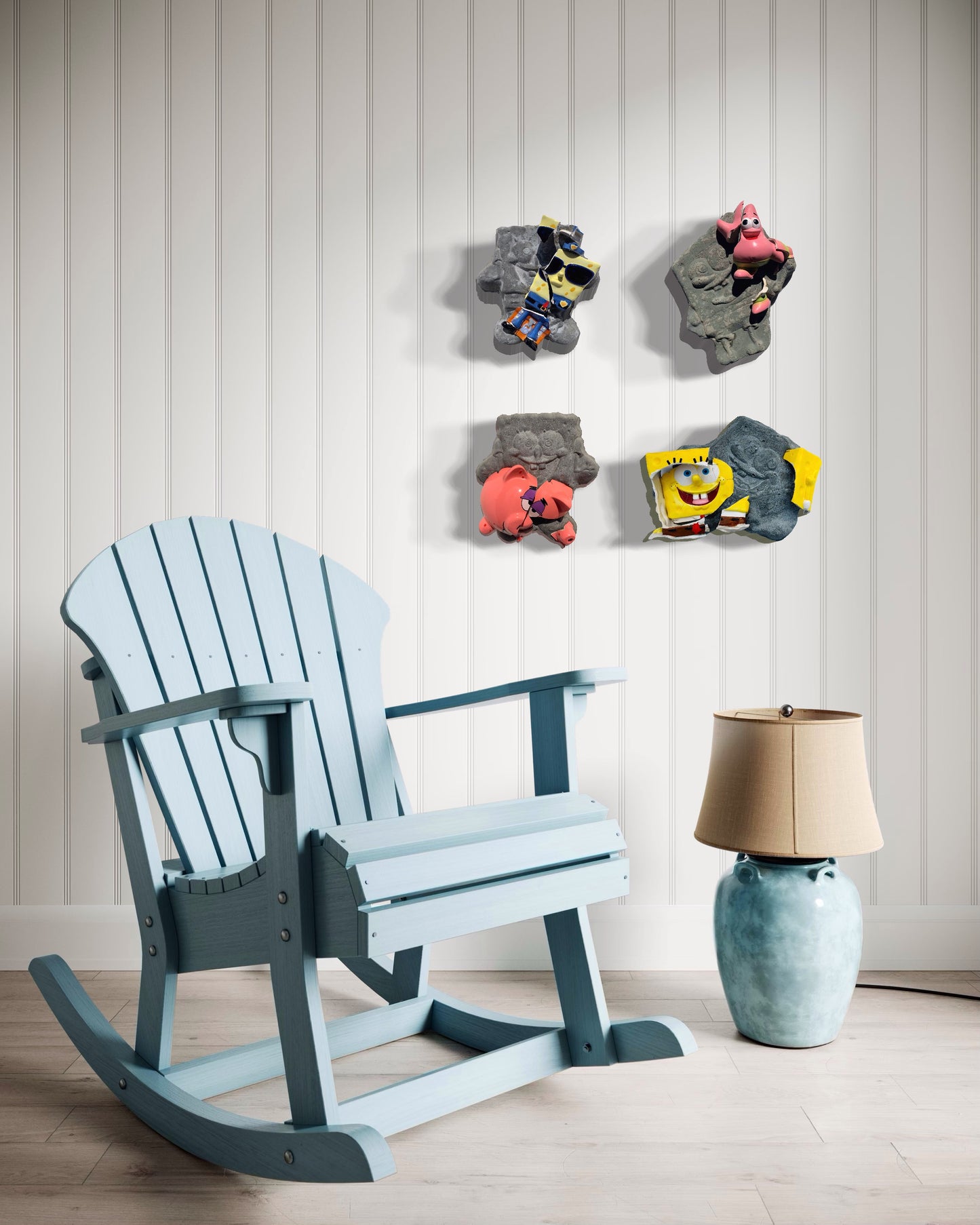 "Undersea Cop": SpongeBob on SpongeBob Squarepants Wall Sculpture