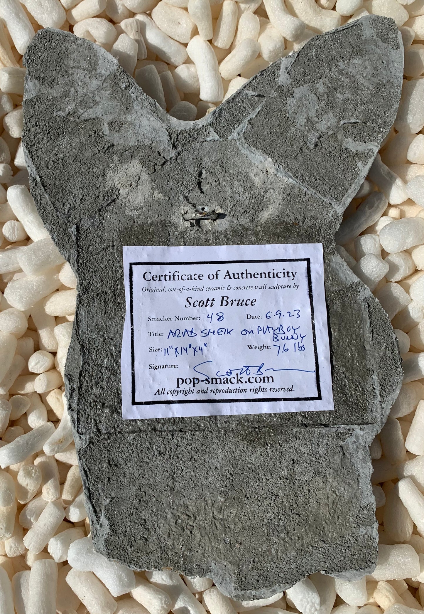 "Mister Misogyny": Arab Sheikh on Playboy Bunny Wall Sculpture