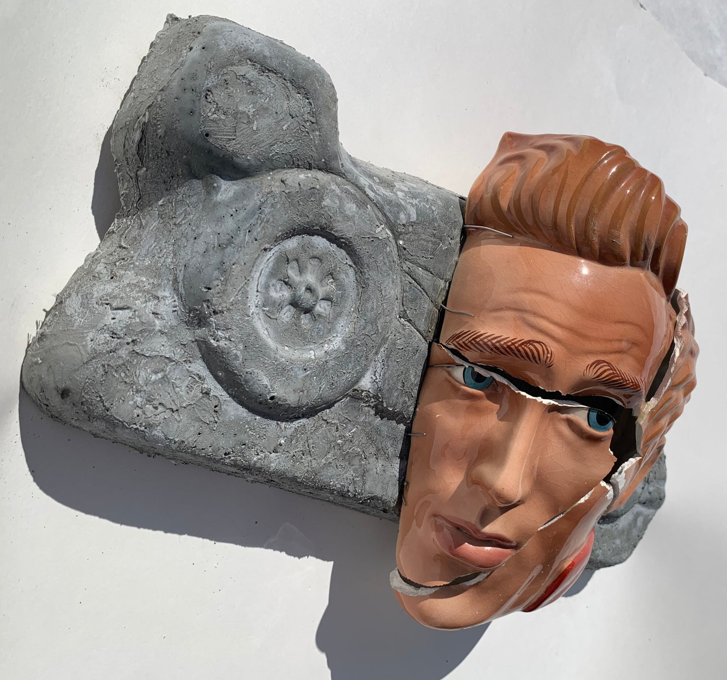 "Death By Distraction": James Dean on Race Car Wall Sculpture