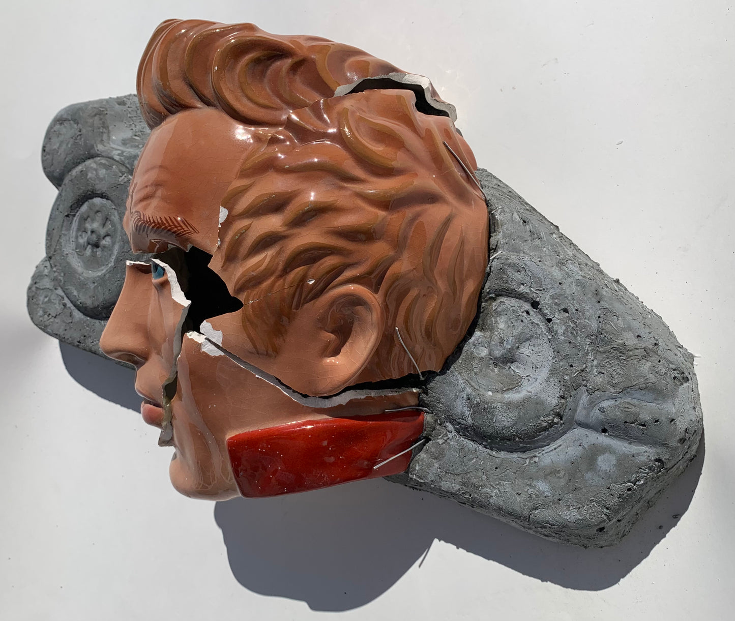 "Death By Distraction": James Dean on Race Car Wall Sculpture