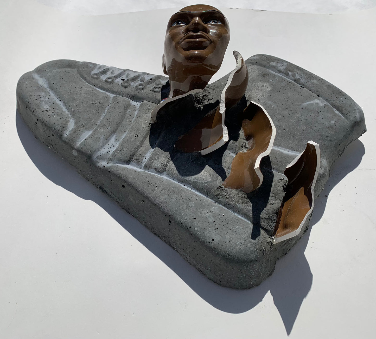 "Power Pivot": Michael Jordan on Adidas Sneaker Wall Sculpture