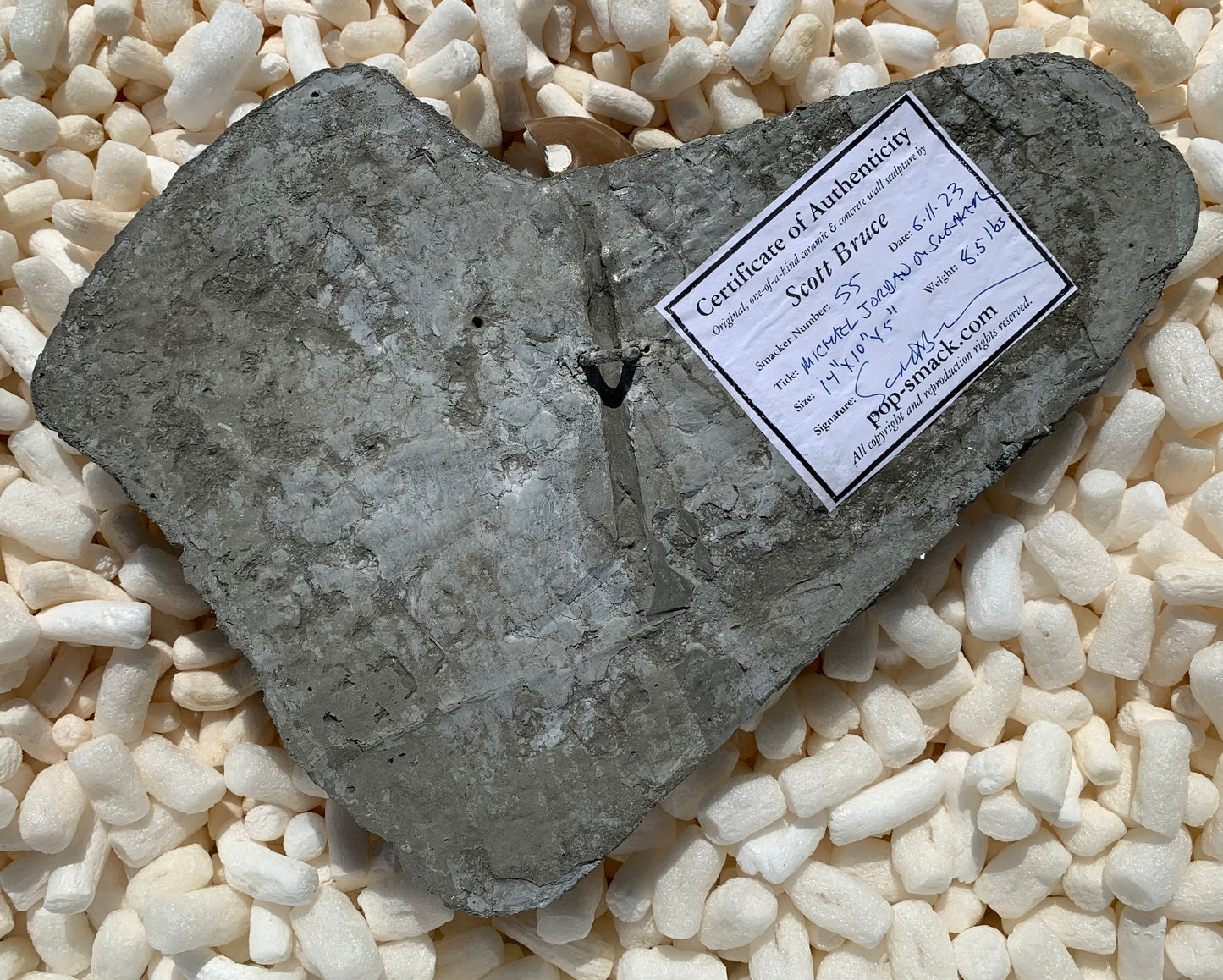 "Power Pivot": Michael Jordan on Adidas Sneaker Wall Sculpture