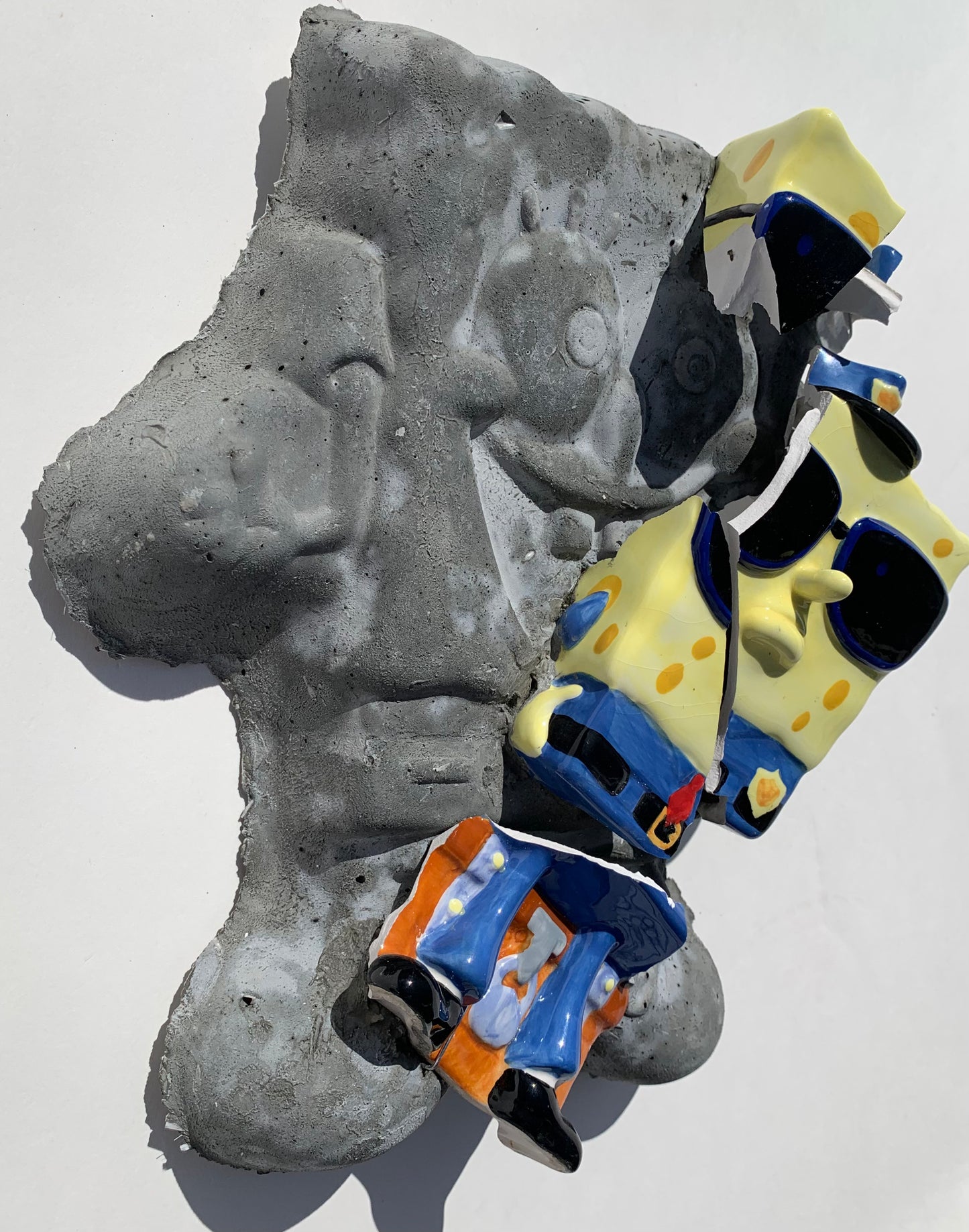 "Undersea Cop": SpongeBob on SpongeBob Squarepants Wall Sculpture