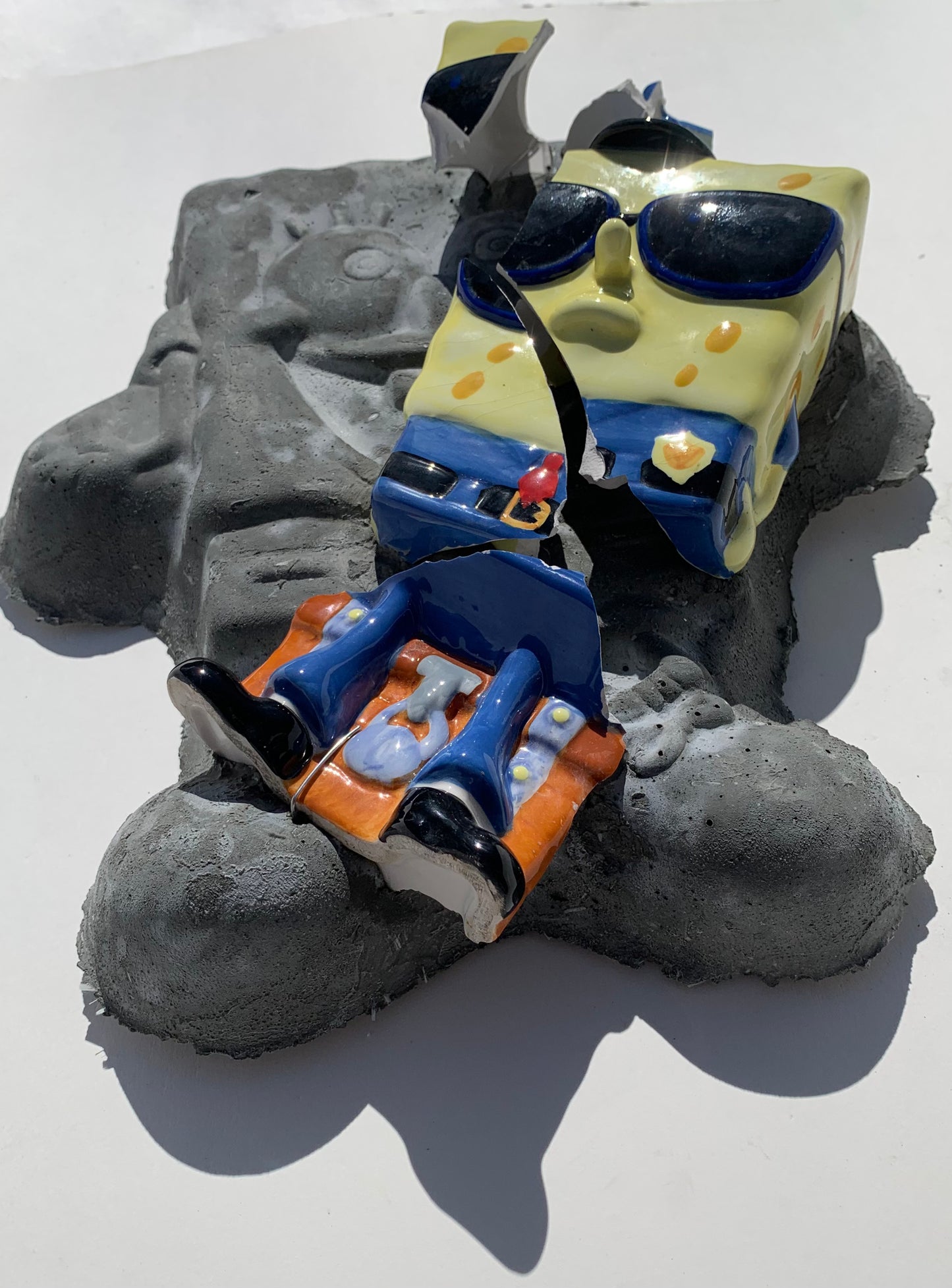 "Undersea Cop": SpongeBob on SpongeBob Squarepants Wall Sculpture