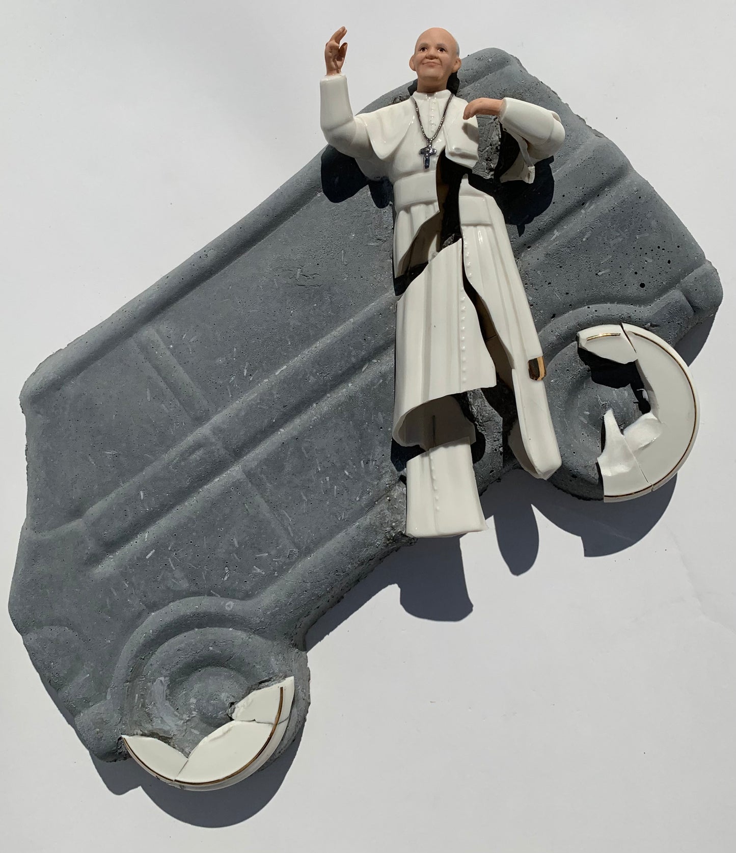 "No Exit": Pope Francis on Sanctified Van Wall Sculpture