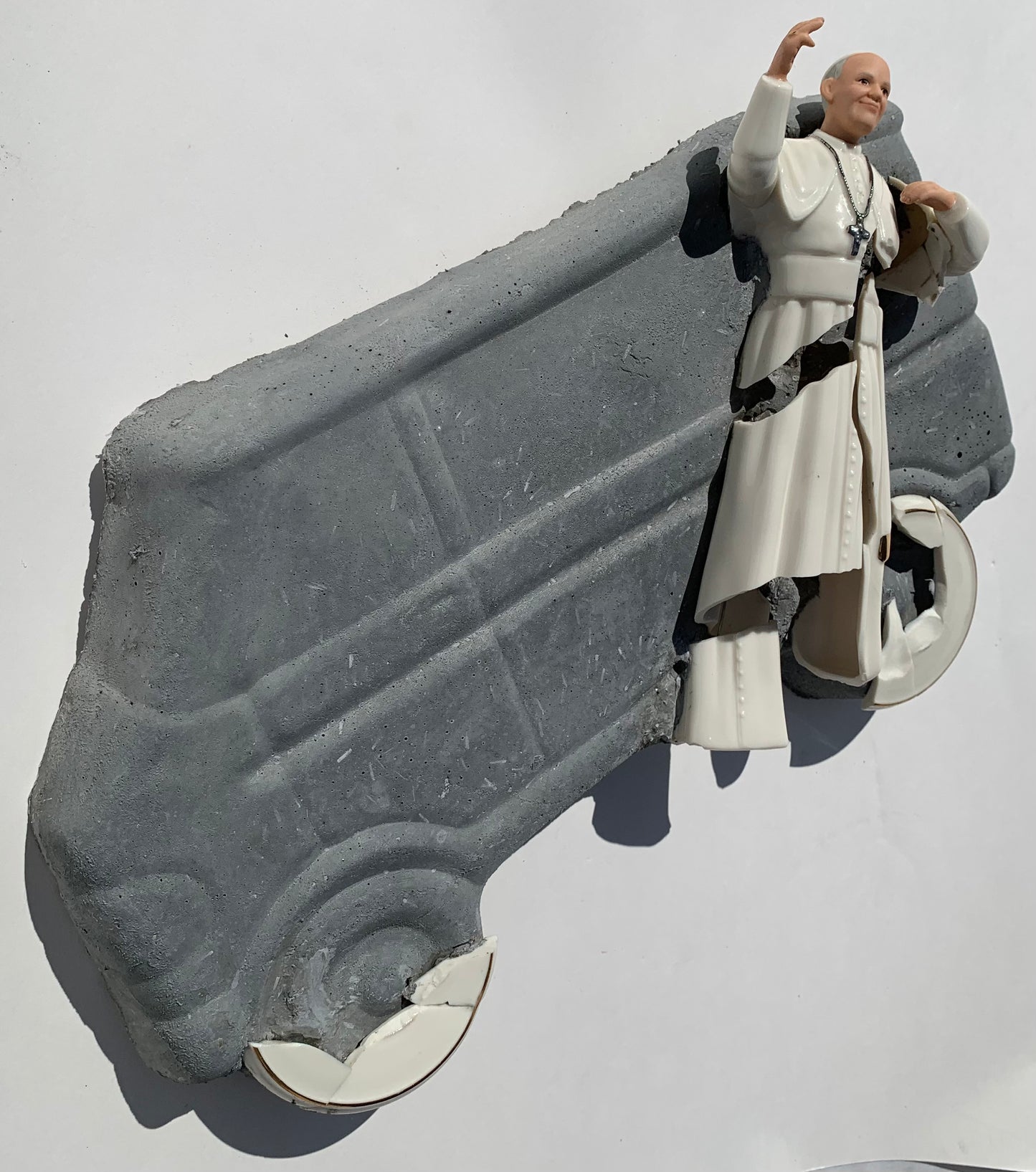 "No Exit": Pope Francis on Sanctified Van Wall Sculpture