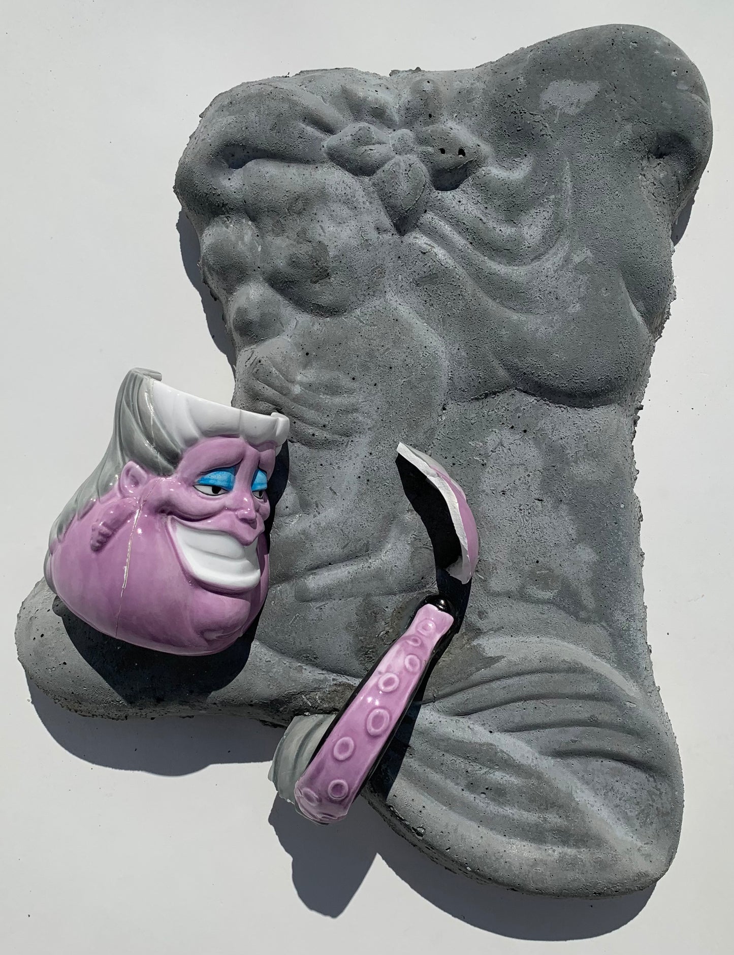 "Erogenous Zone": Ursula Octopus on Ariel Wall Sculpture