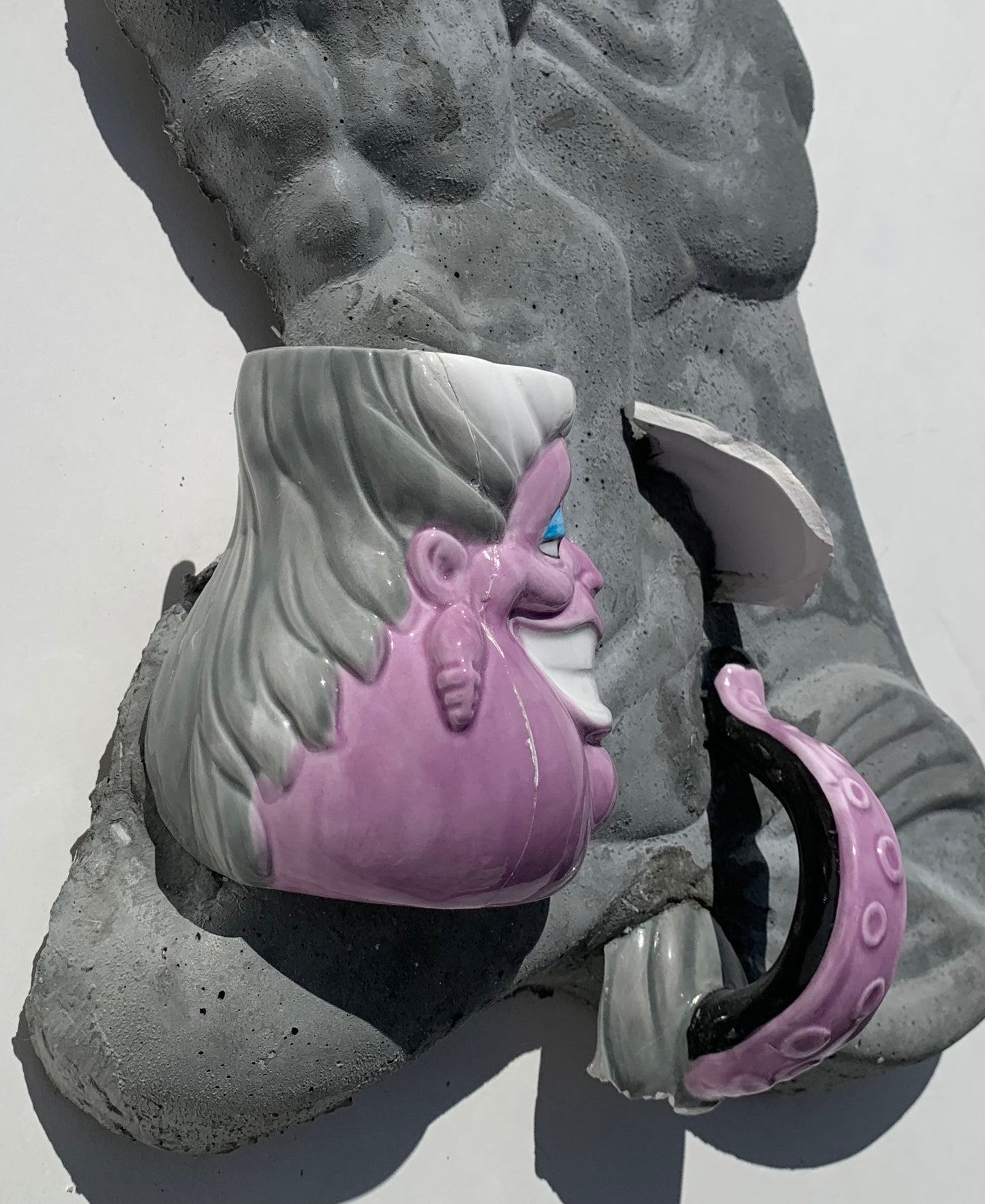 "Erogenous Zone": Ursula Octopus on Ariel Wall Sculpture