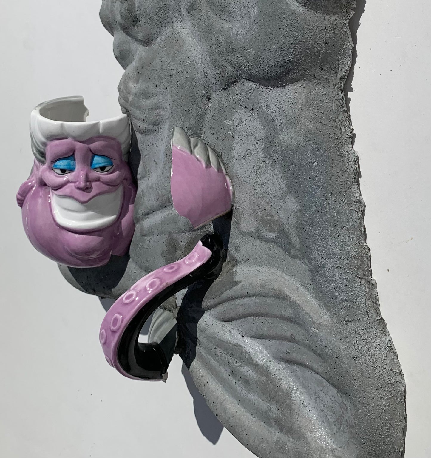 "Erogenous Zone": Ursula Octopus on Ariel Wall Sculpture