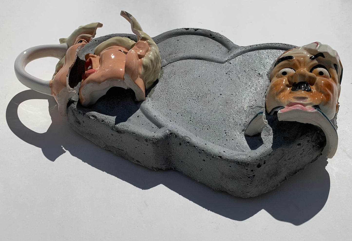 “Psychotic Sweethearts!” Trump & German Madman on Two Hearts Wall Sculpture