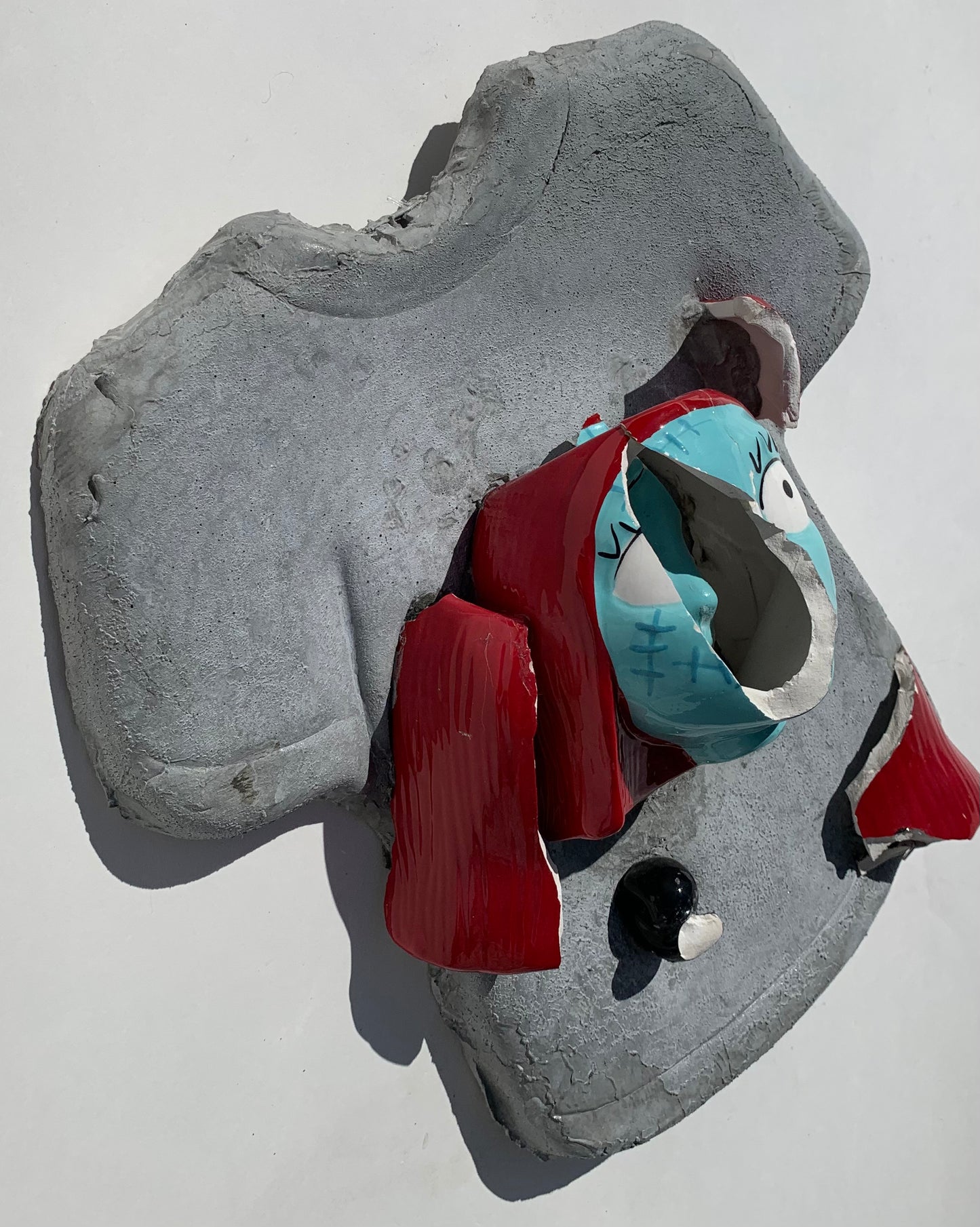 "Sally Subducted": Nightmare's Sally on T-Shirt Wall Sculpture