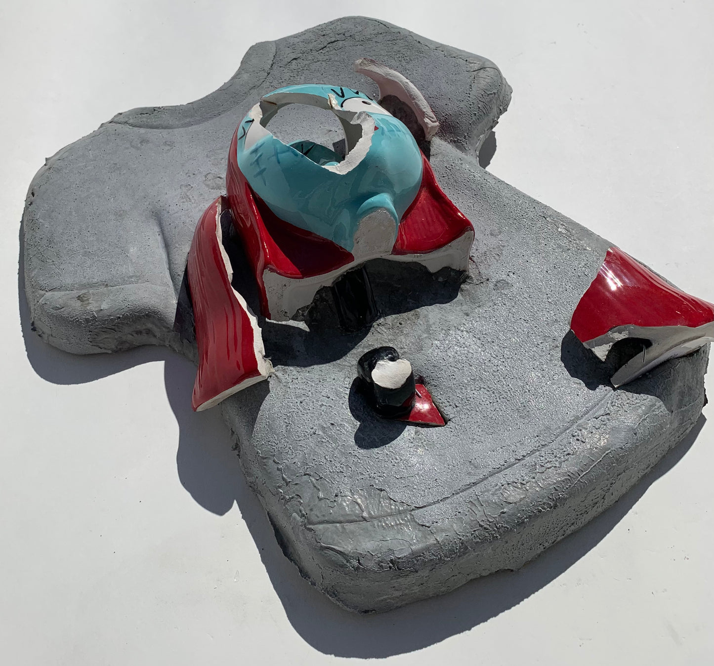 "Sally Subducted": Nightmare's Sally on T-Shirt Wall Sculpture