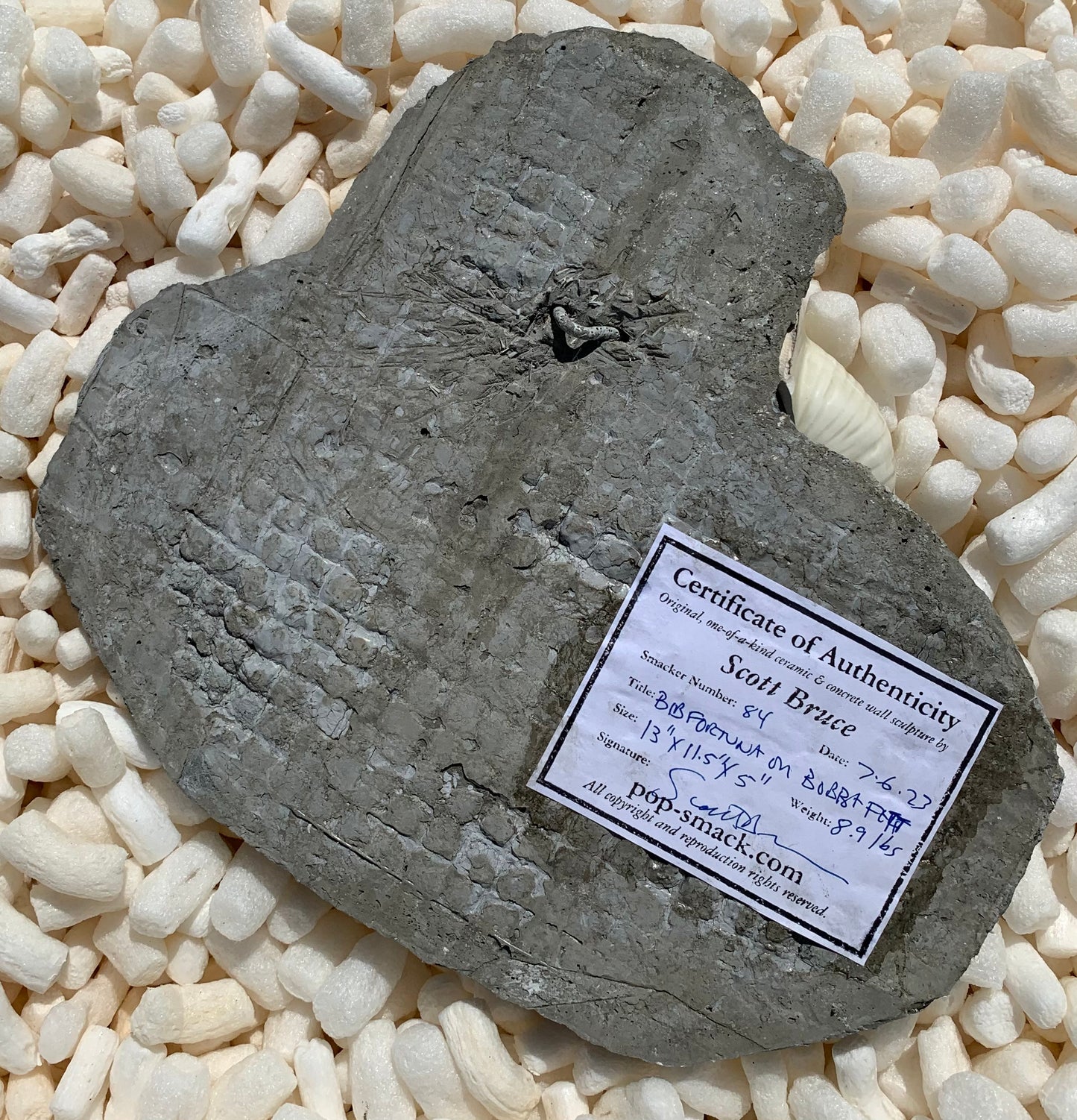 "Boba Blasted Bib": Bib Fortuna on Boba Fett Wall Sculpture