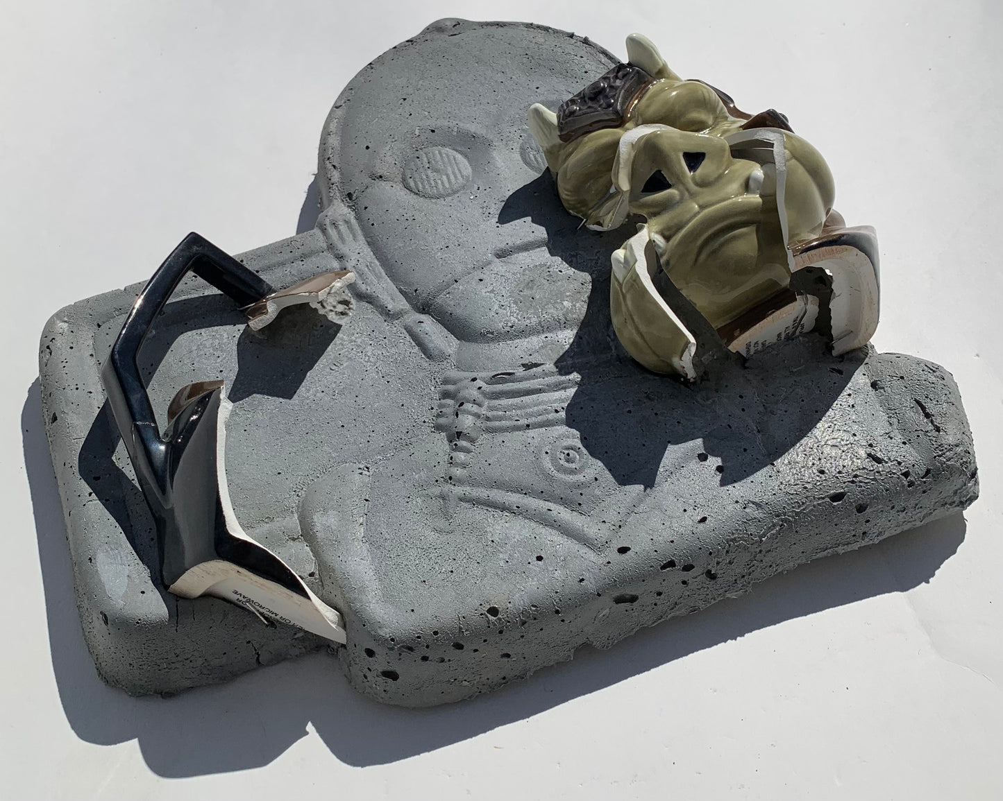 "Jabba's Muscle": Gamorrean Guard on C3PO Wall Sculpture