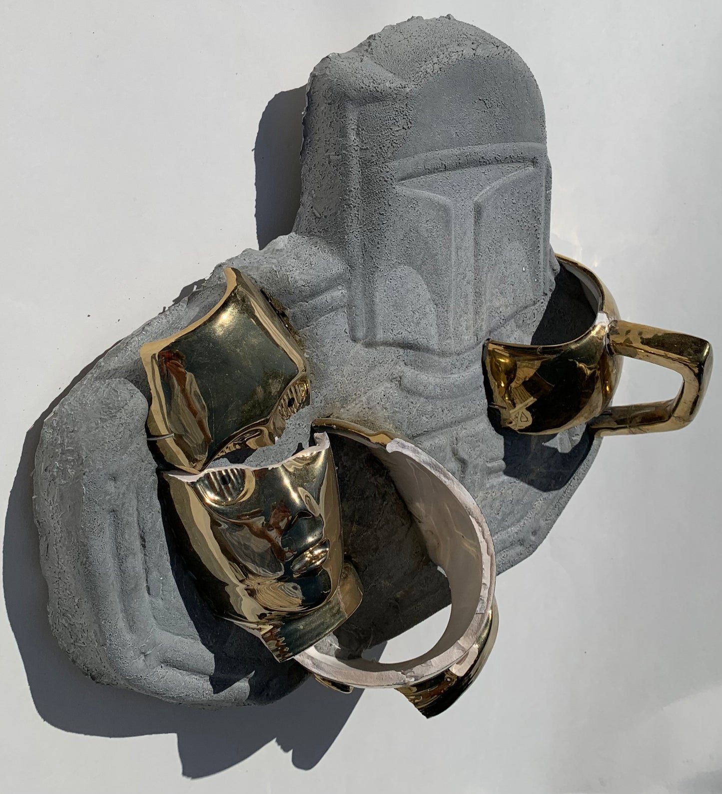 "Boba Shot First": C3PO on Boba Fett Ceramic & Concrete Star Wars Smacker