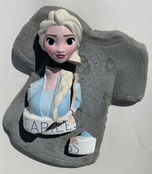 "Belladonna Babe" Frozen's Elsa on T-Shirt Wall Sculpture