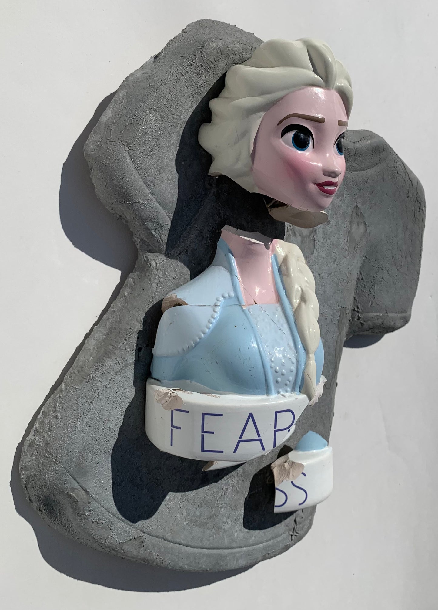 "Belladonna Babe" Frozen's Elsa on T-Shirt Wall Sculpture