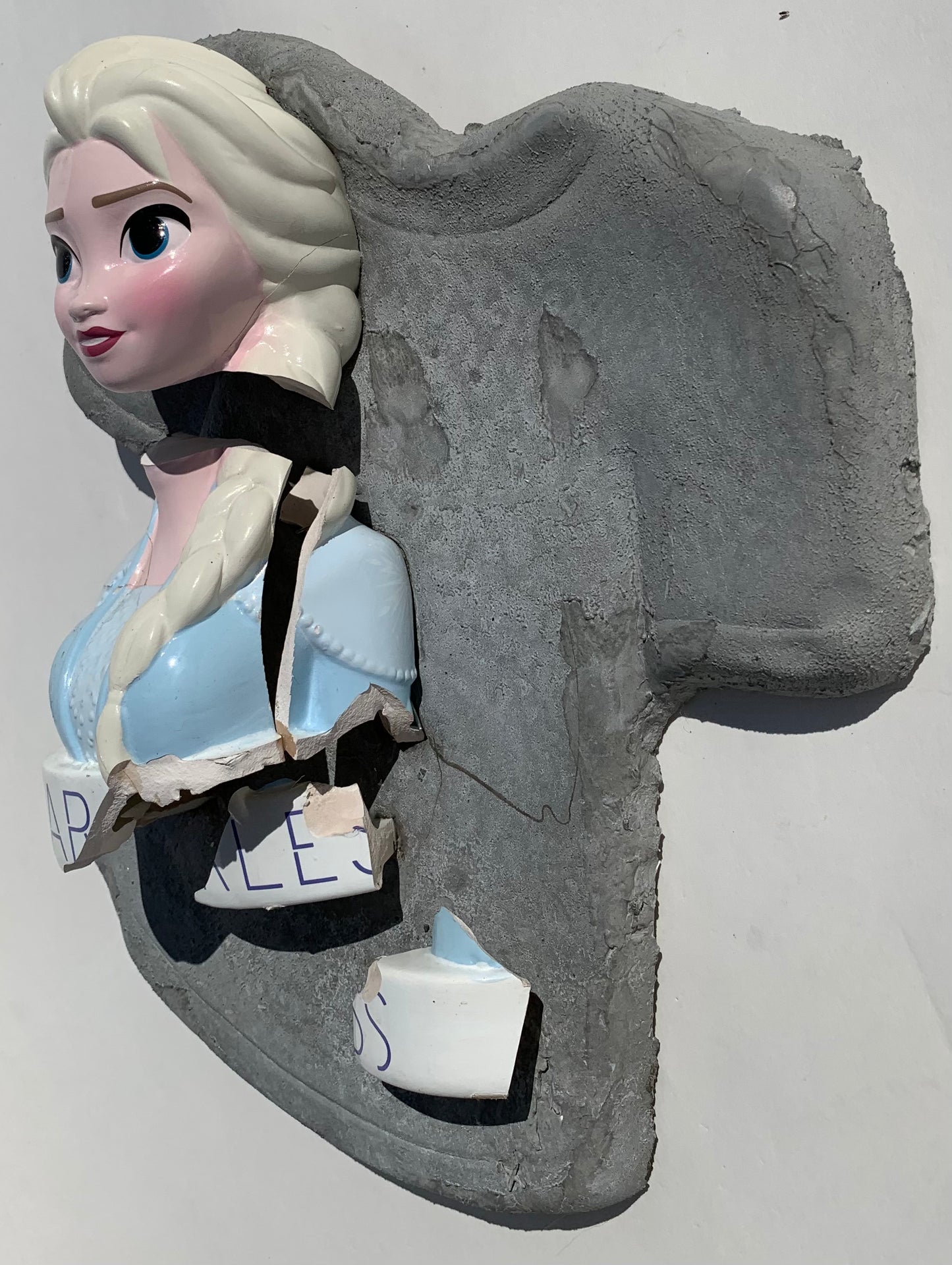 "Belladonna Babe" Frozen's Elsa on T-Shirt Wall Sculpture