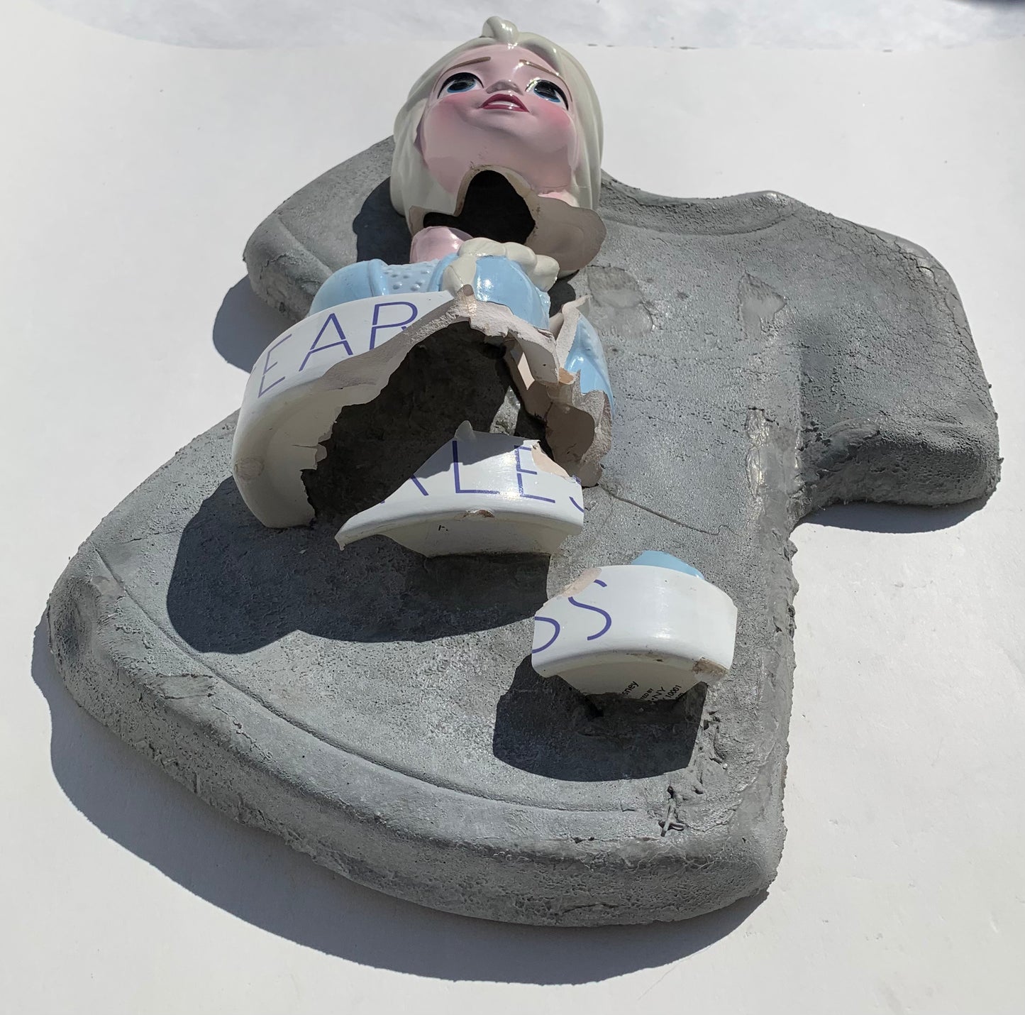 "Belladonna Babe" Frozen's Elsa on T-Shirt Wall Sculpture