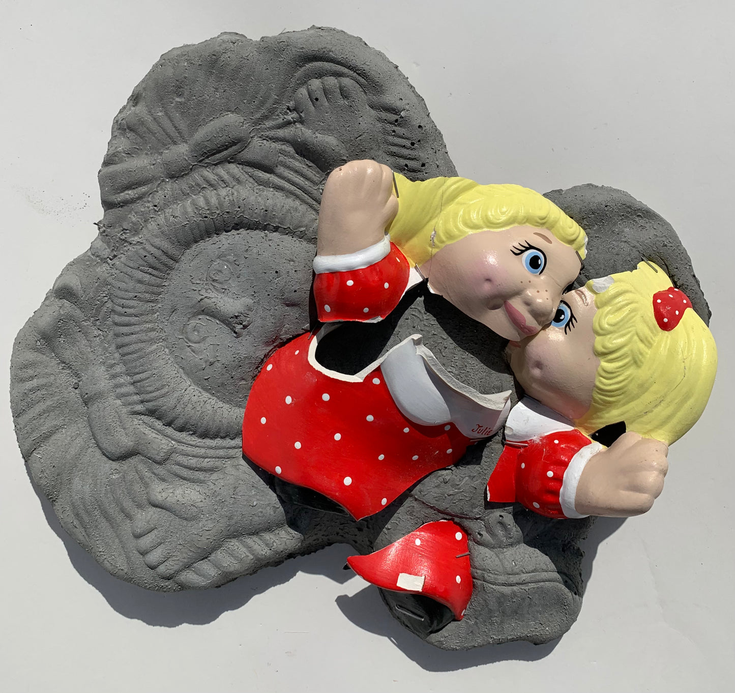 "Big Hug! ": Julie on Cabbage Patch Kids Wall Sculpture