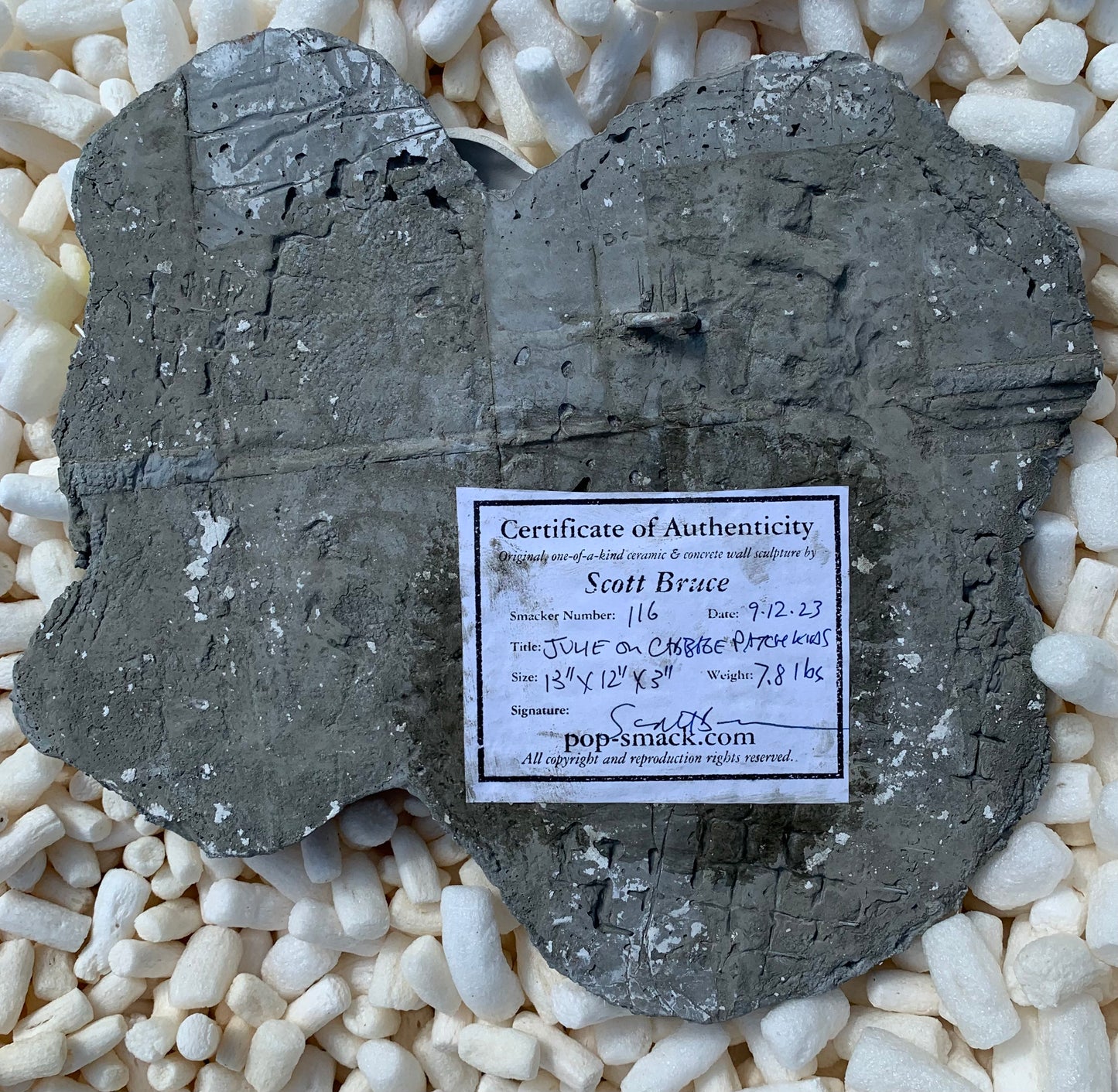 "Big Hug! ": Julie on Cabbage Patch Kids Wall Sculpture