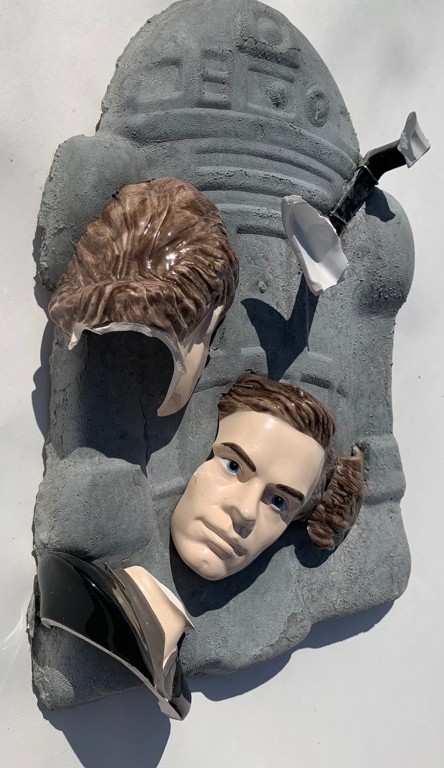 "Shattered Skywalker": Luke Skywalker on R2D2 Wall Sculpture