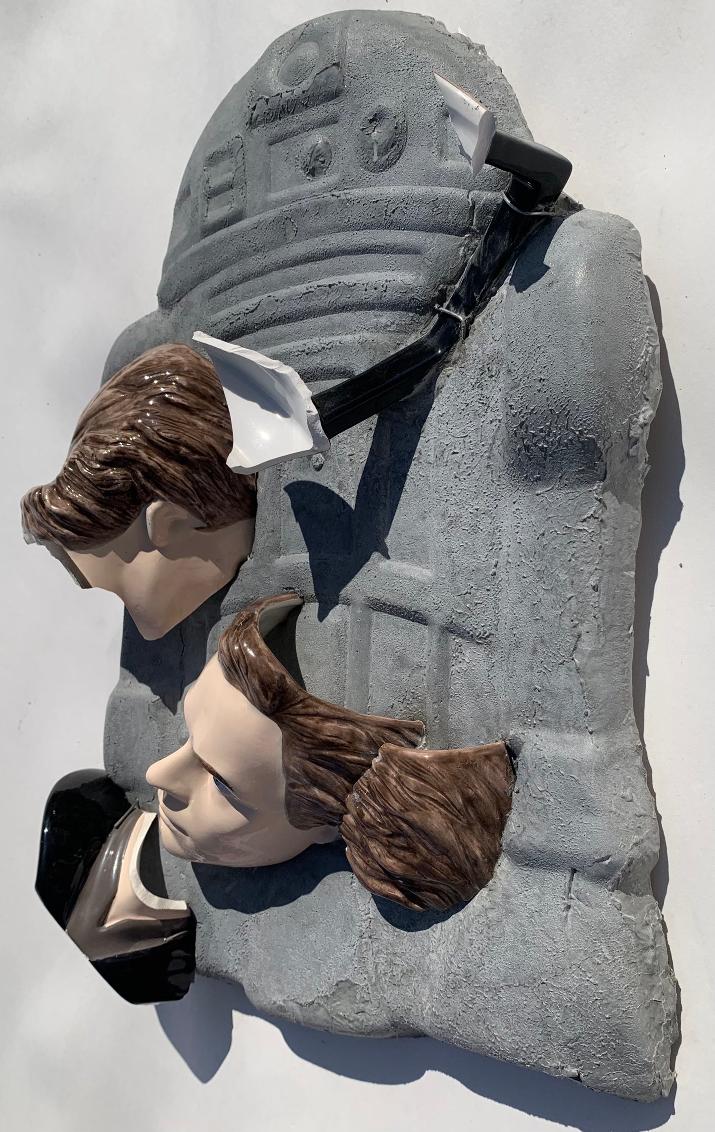 "Shattered Skywalker": Luke Skywalker on R2D2 Wall Sculpture