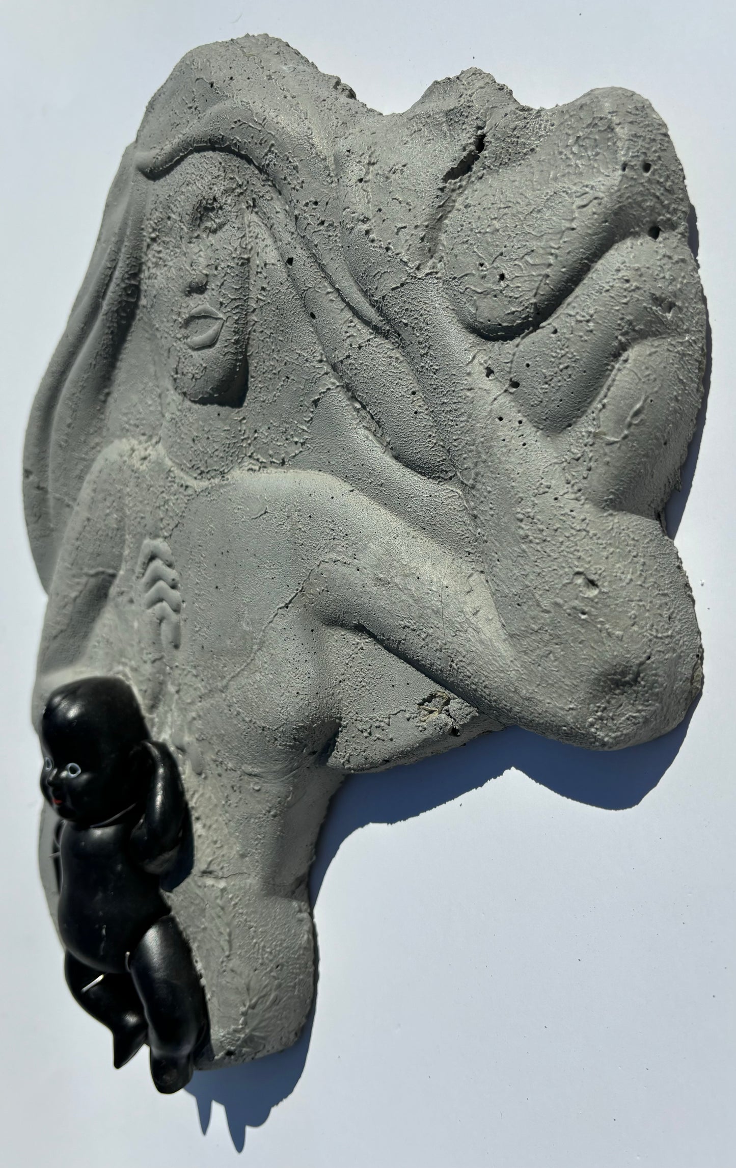 "Dad's Gunna Freak!": Black Baby on Barbie Wall Sculpture