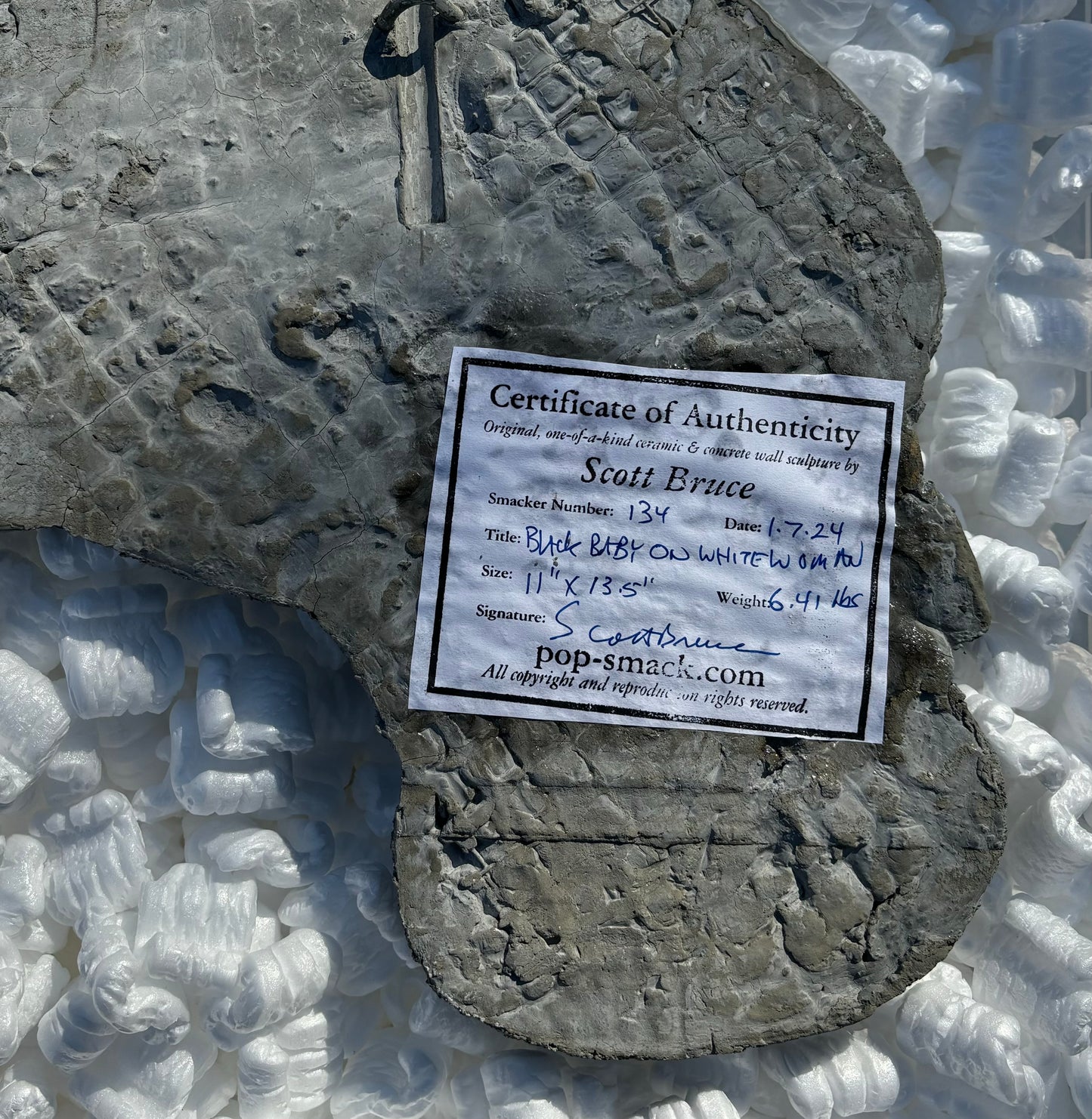 "Dad's Gunna Freak!": Black Baby on Barbie Wall Sculpture