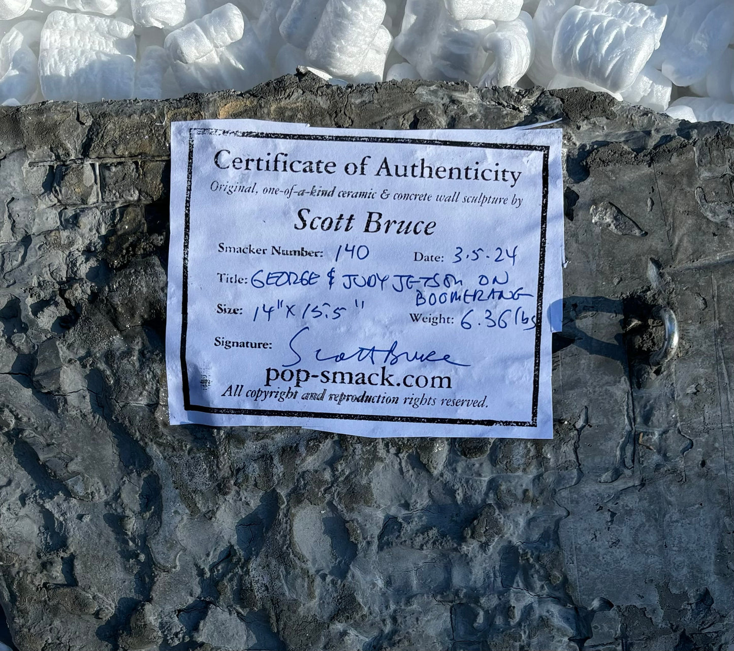 "Future Shock!" George & Judy Jetson on ‘60s Ashtray Wall Sculpture