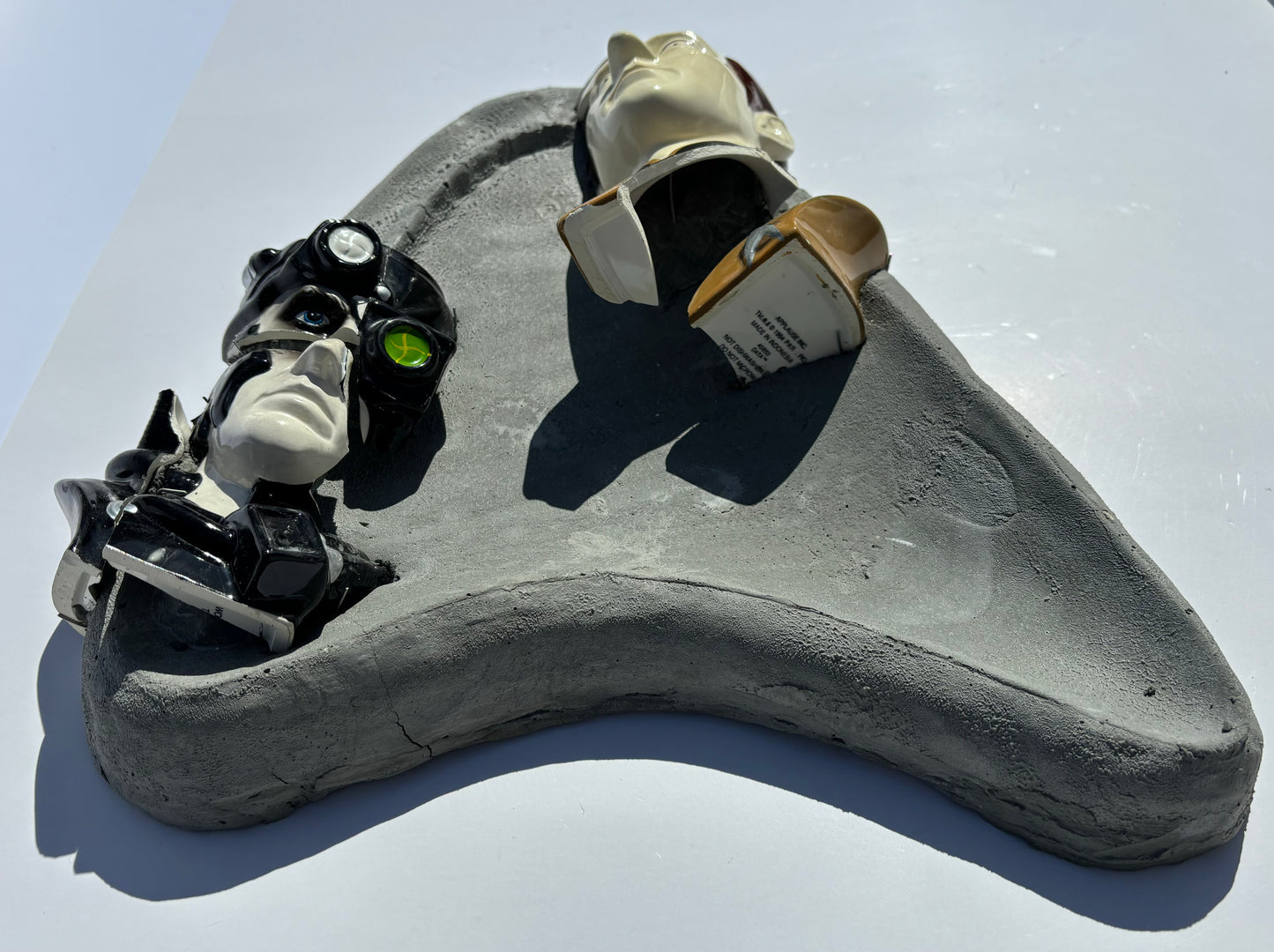 "Bot Opposites": Data vs Borg on Boomerang Wall Sculpture