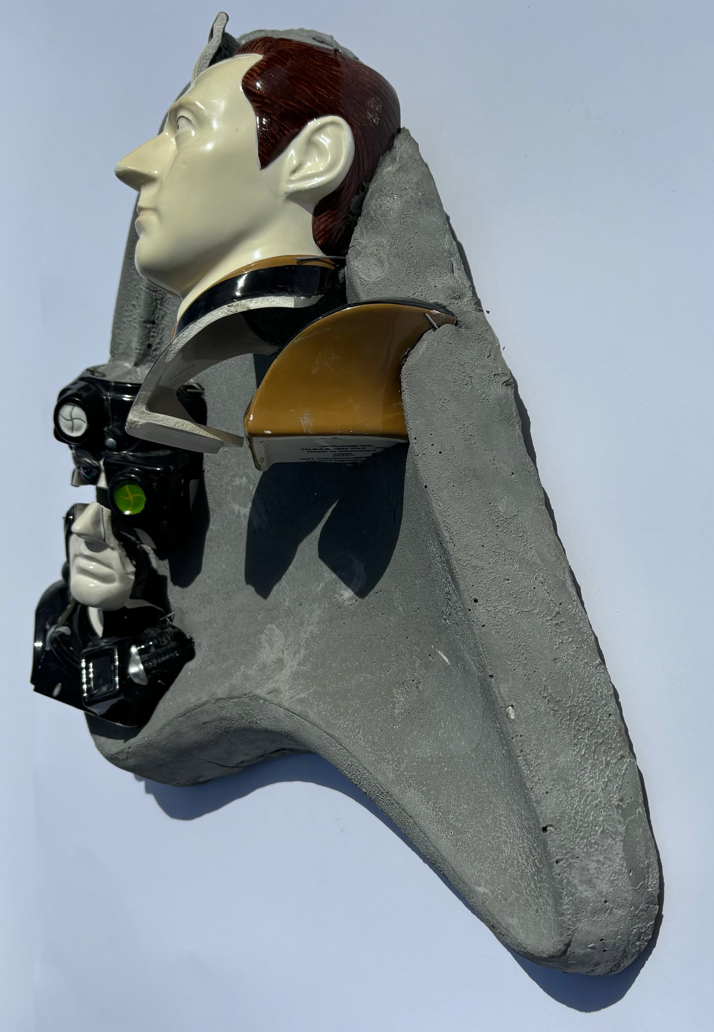 "Bot Opposites": Data vs Borg on Boomerang Wall Sculpture