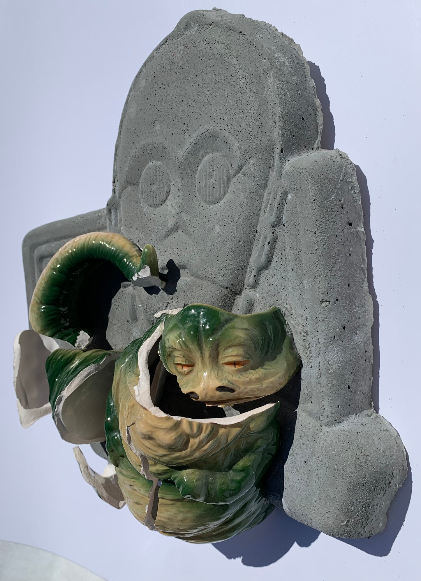 "Minced Mobster": Jabba the Hutt on C3PO Wall Sculpture