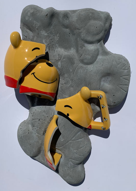 "Pooh Do You Think You Are?": Winnie the Pooh on Tigger Wall Sculpture