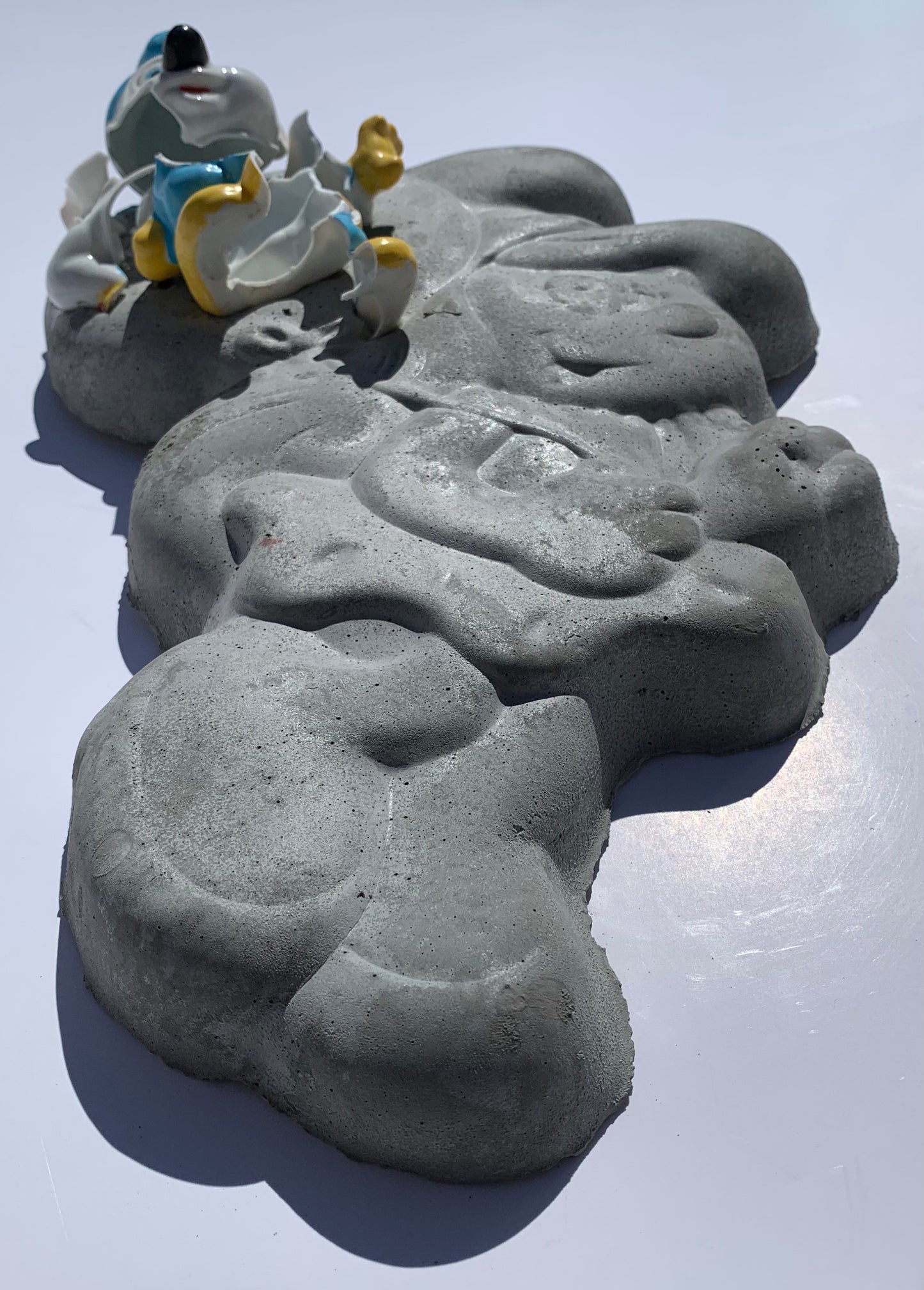 "Odd Couple!": Smurf on Smurfette Wall Sculpture