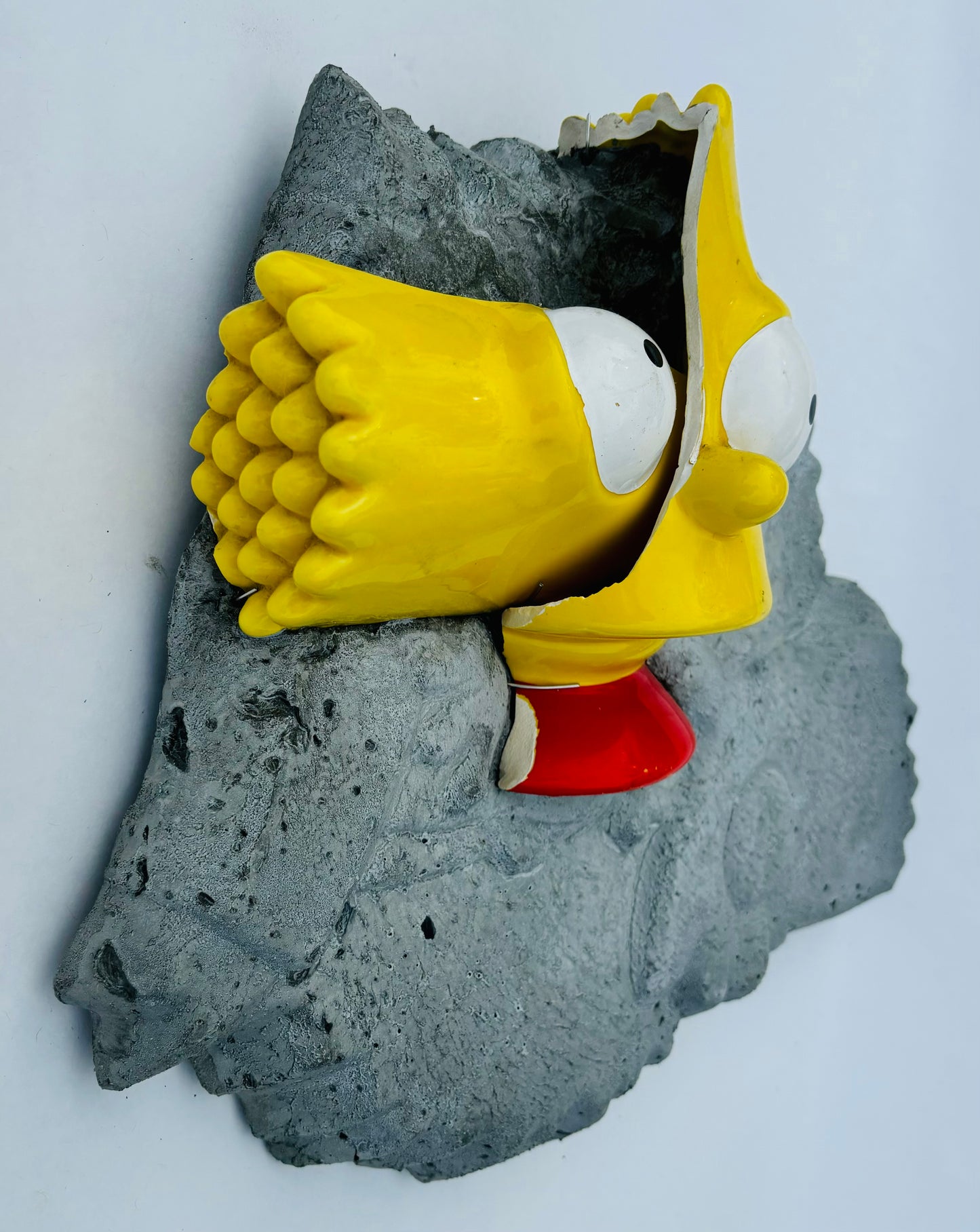 “Bart Bifurcated”: Bart Simpson on Bart Simpson Wall Sculpture