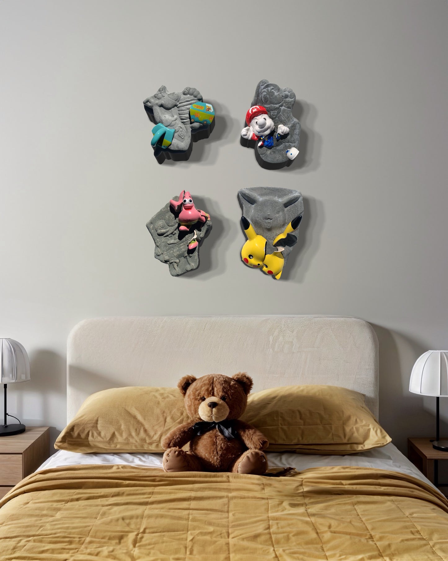 "Armed With Ears": Pikachu on Pikachu Wall Sculpture