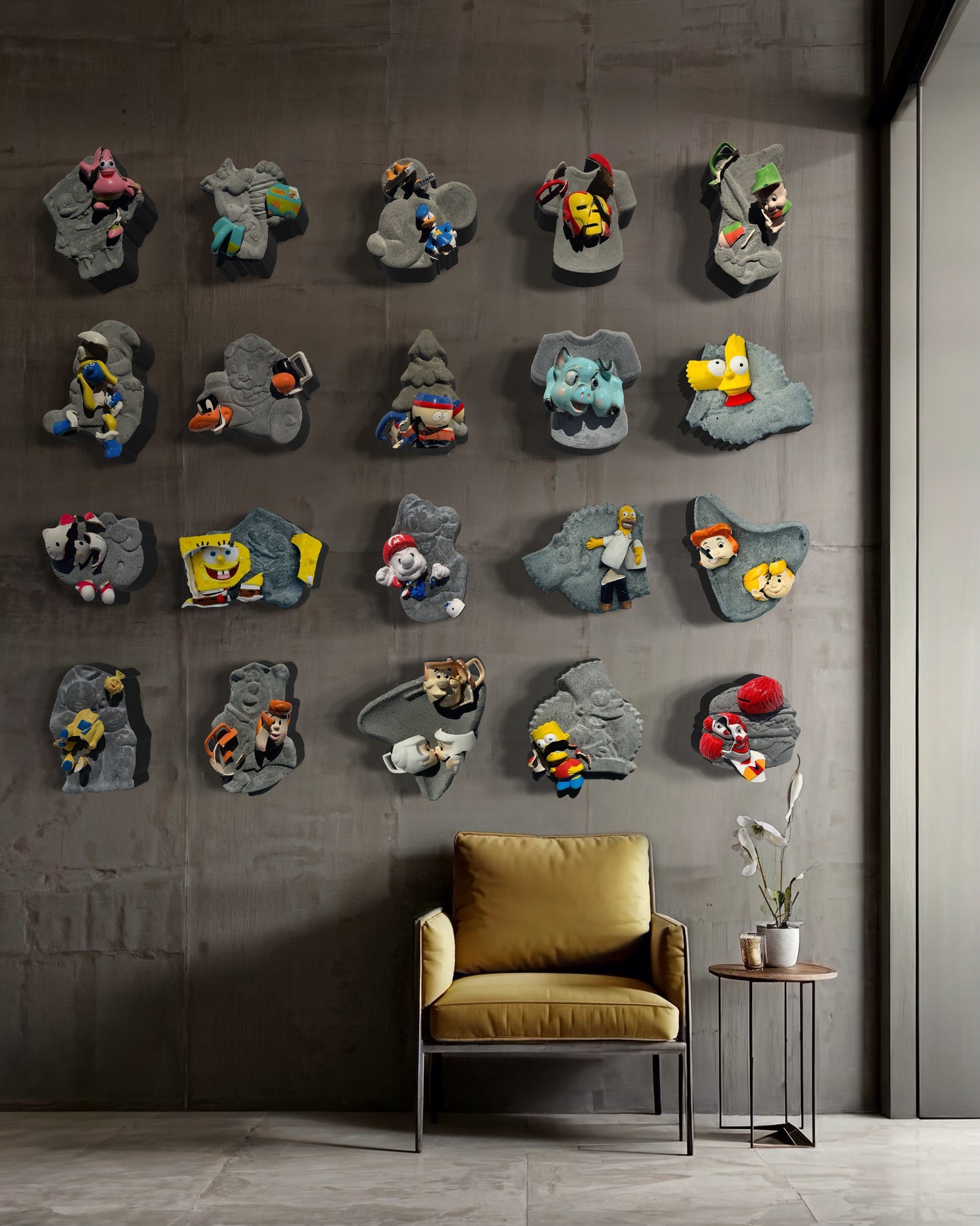 “Crazy!”: SpongeBob Squarepants on SpongeBob Wall Sculpture