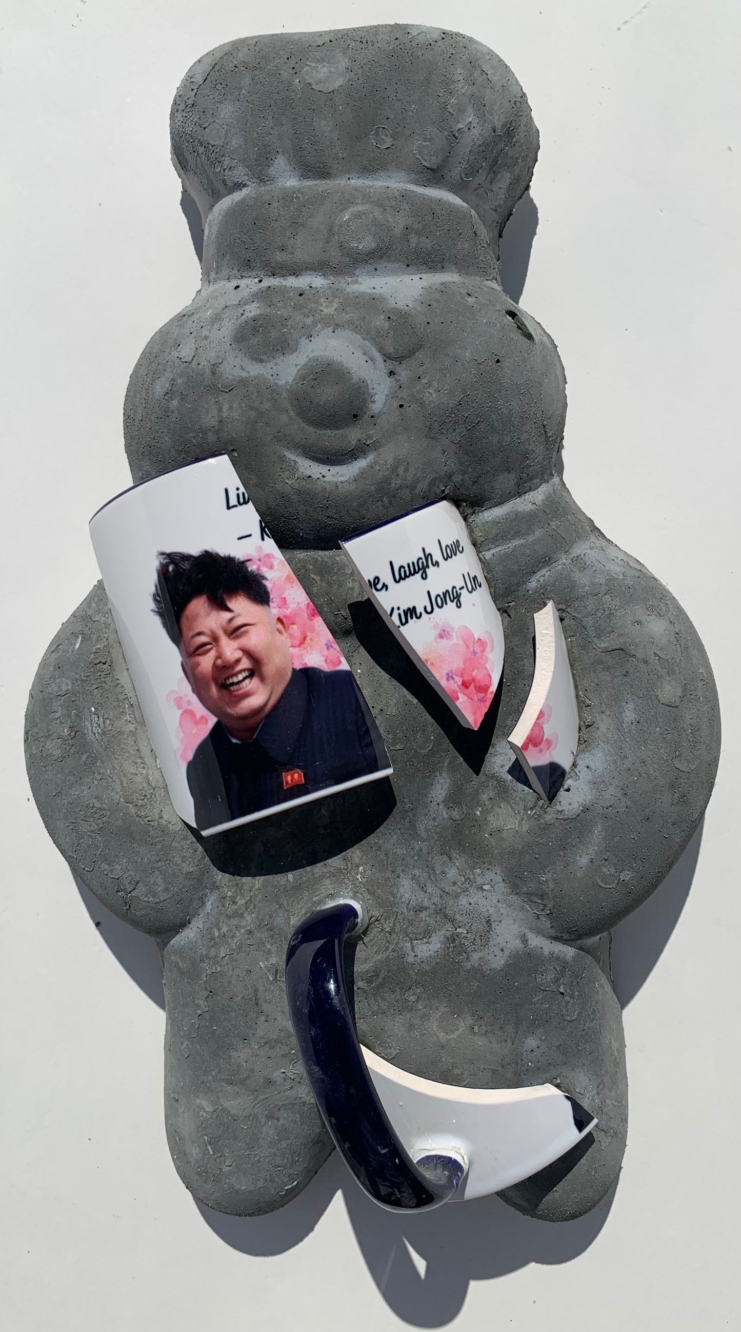 "BAM In A Can!" Kim Jong Un on Poppin' Fresh Wall Sculpture