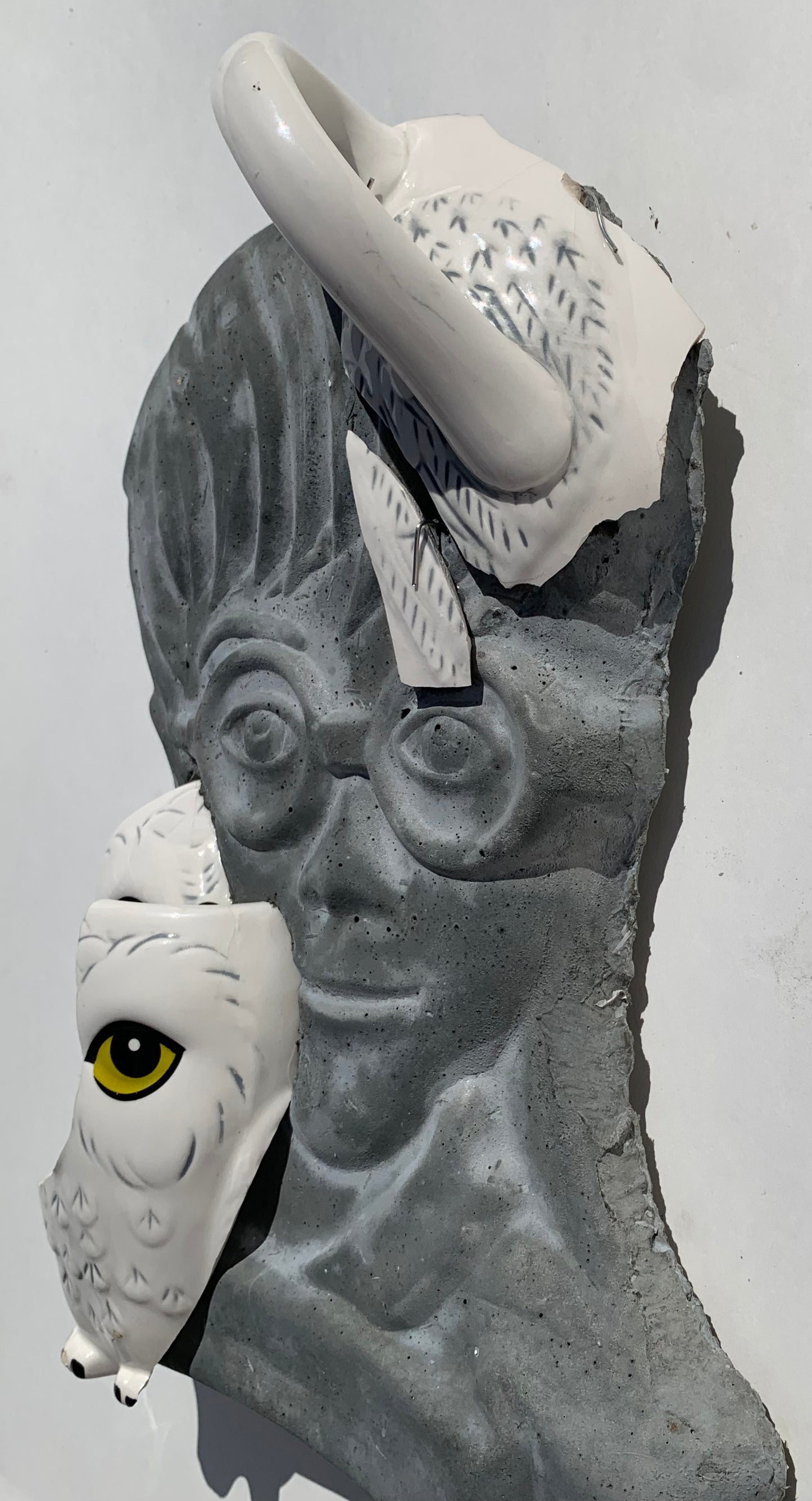 "Four Eyes": Hedwig the Owl on Harry Potter Wall Sculpture