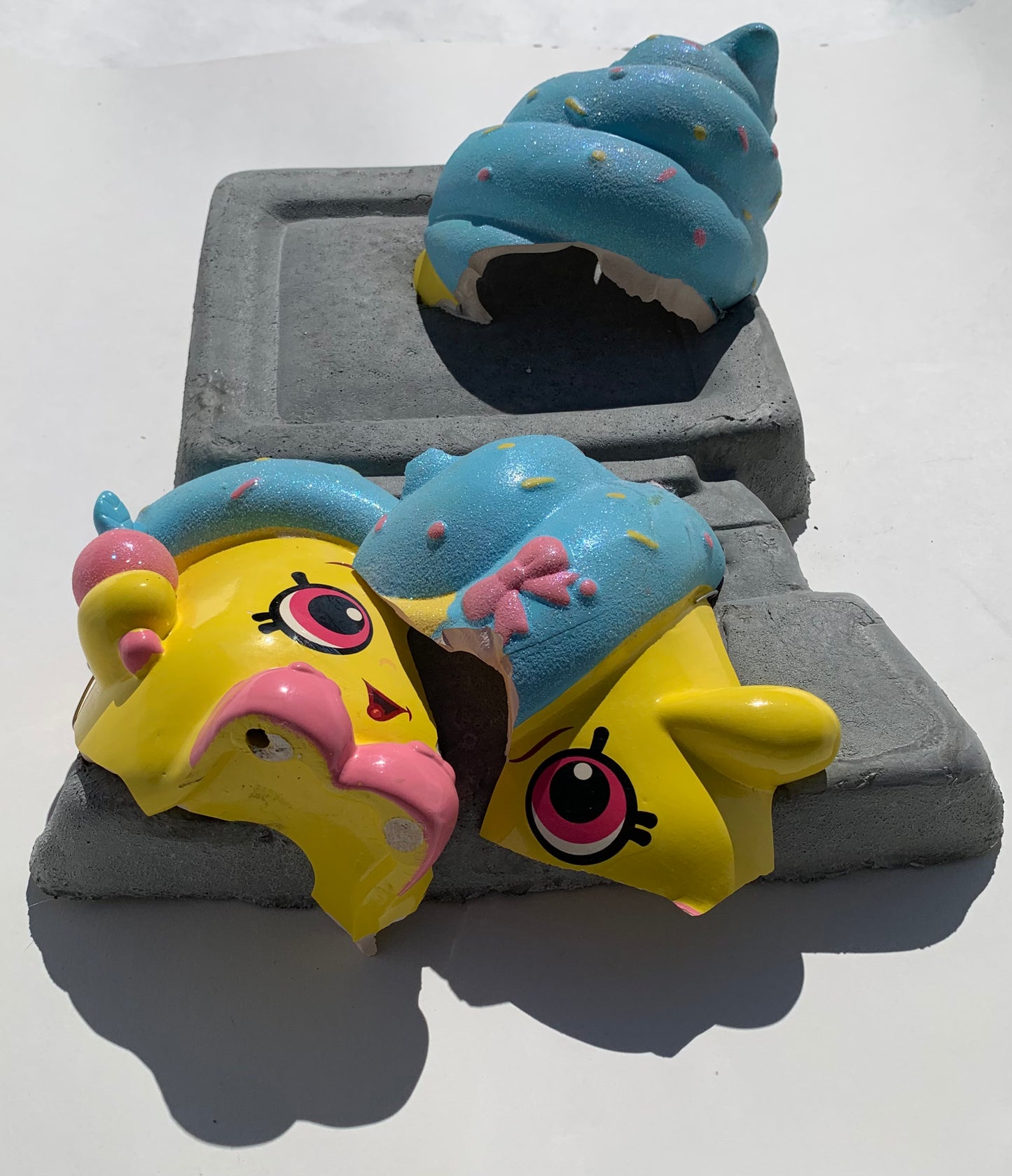 "Cloying Cone": Queen Cupcake Shopkin Wall Sculpture