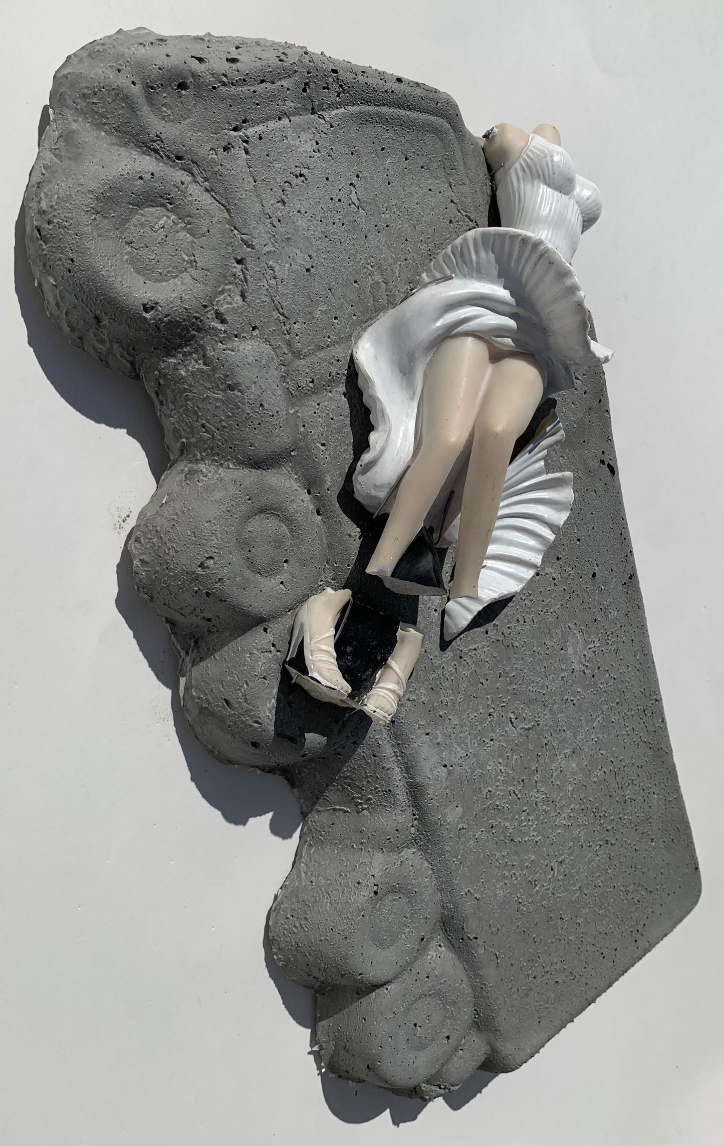 “Diesel Dream": Marilyn Monroe on Semi Wall Sculpture