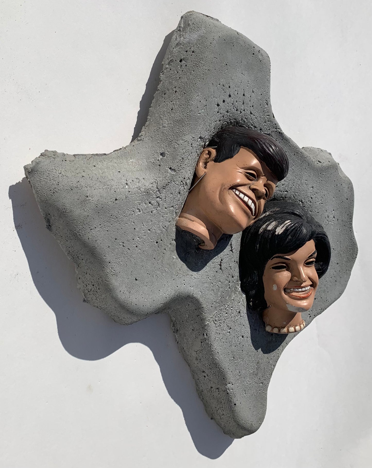 "Ghosts of Camelot": Jack & Jackie Kennedy on Texas Wall Sculpture